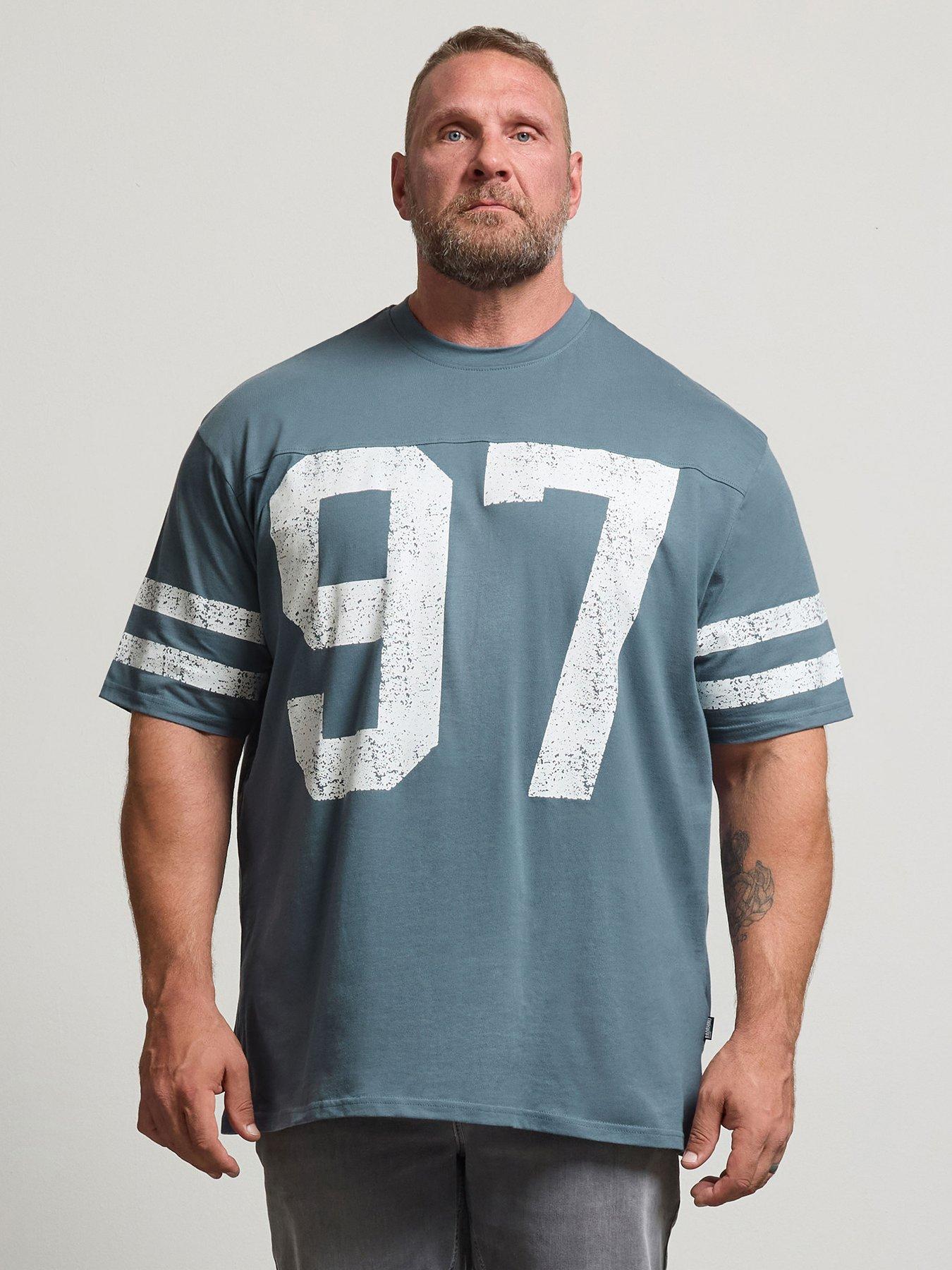 BadRhino Badrhino Extra Long 97 Varsity Tee, Blue, Size 1Xl, Men
