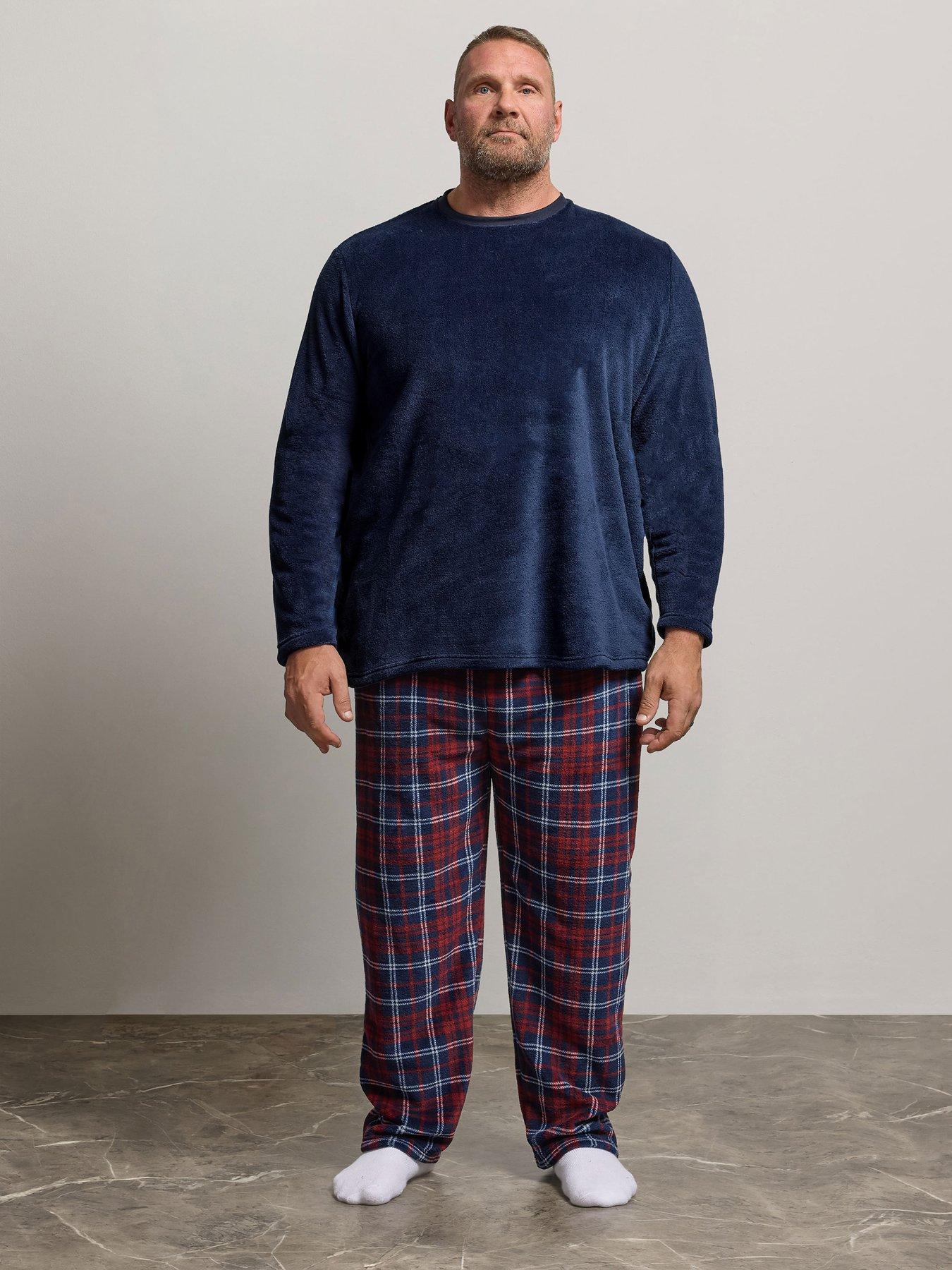 Badrhino Check Fleece Lounge Set