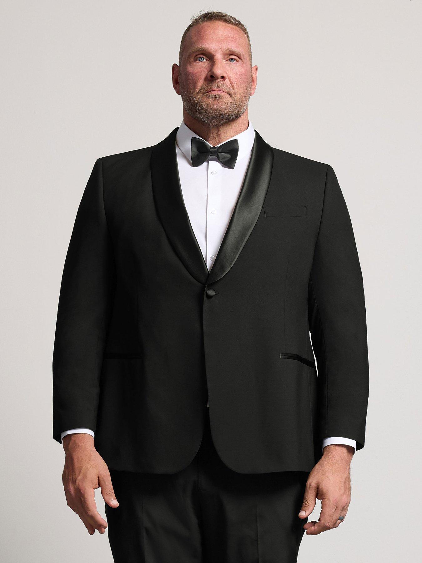Badrhino Black Tailoring Shawl Dinner Jacket - Image 2