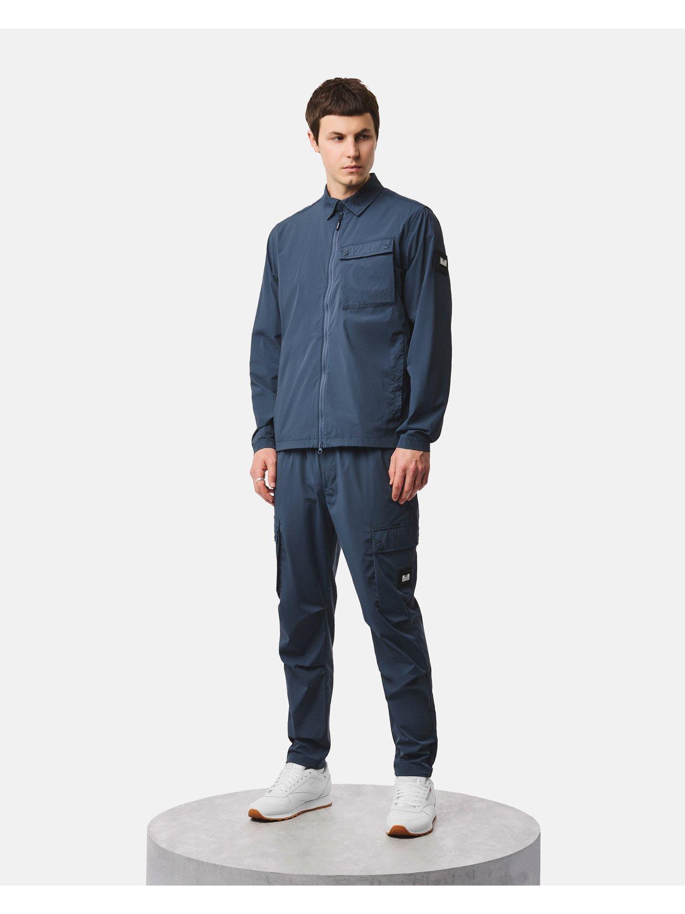Image 2 of 6 of Weekend Offender Weekend Offender Southbank Technical Badge Overshirt - Dark Blue