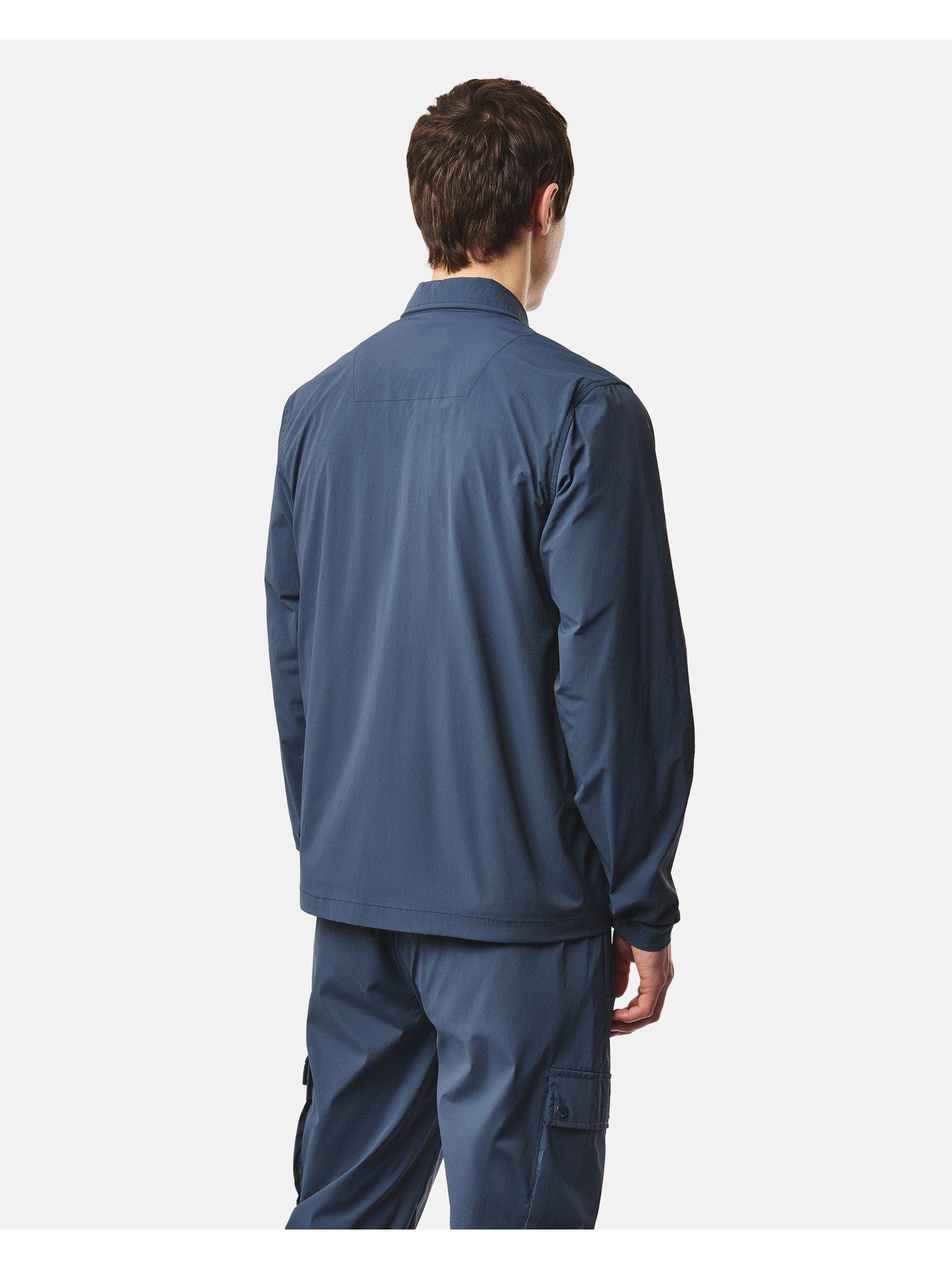 Image 3 of 6 of Weekend Offender Weekend Offender Southbank Technical Badge Overshirt - Dark Blue