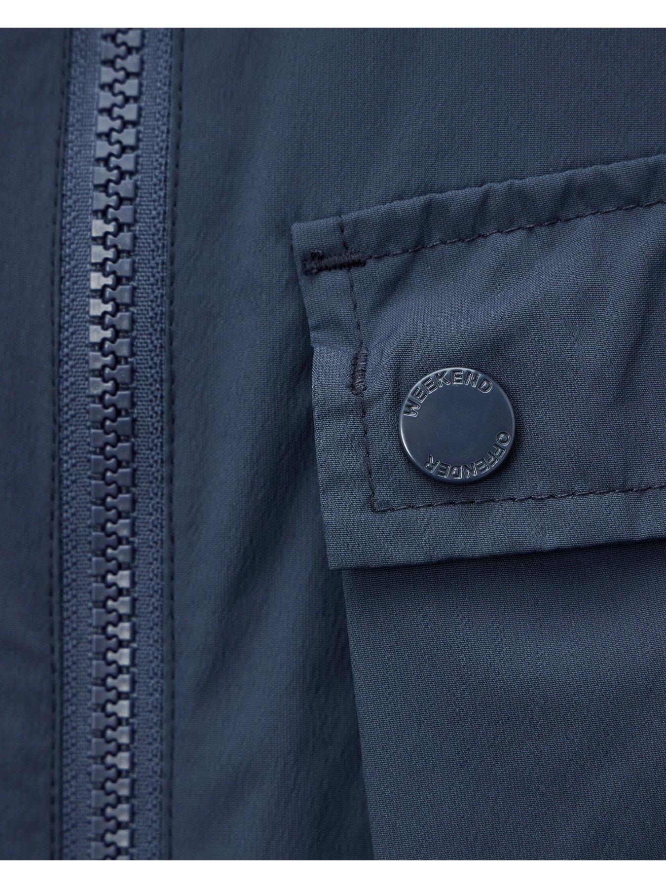 Image 6 of 6 of Weekend Offender Weekend Offender Southbank Technical Badge Overshirt - Dark Blue