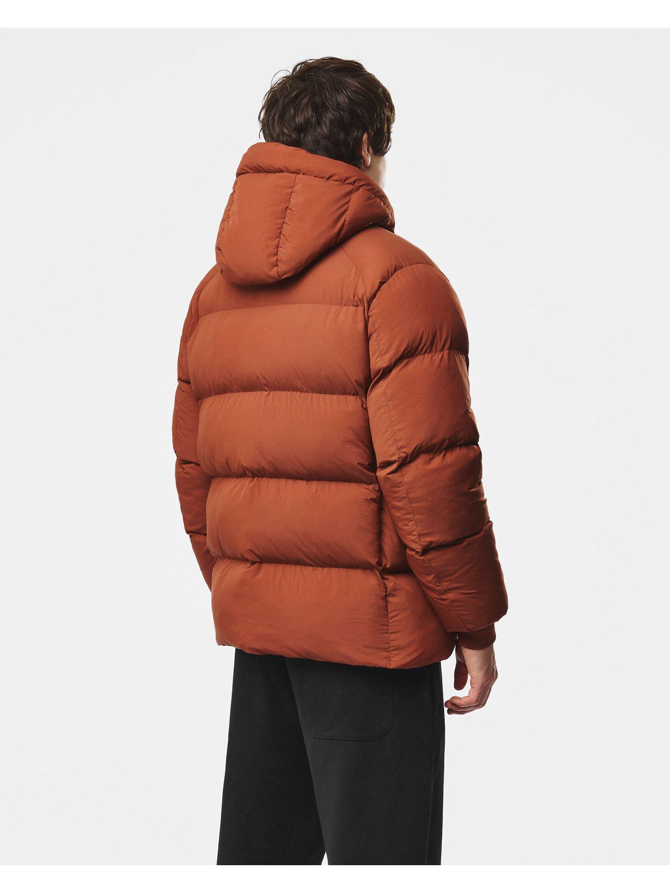 Image 4 of 7 of Weekend Offender Amsterdam Padded Hooded Coat - Brown