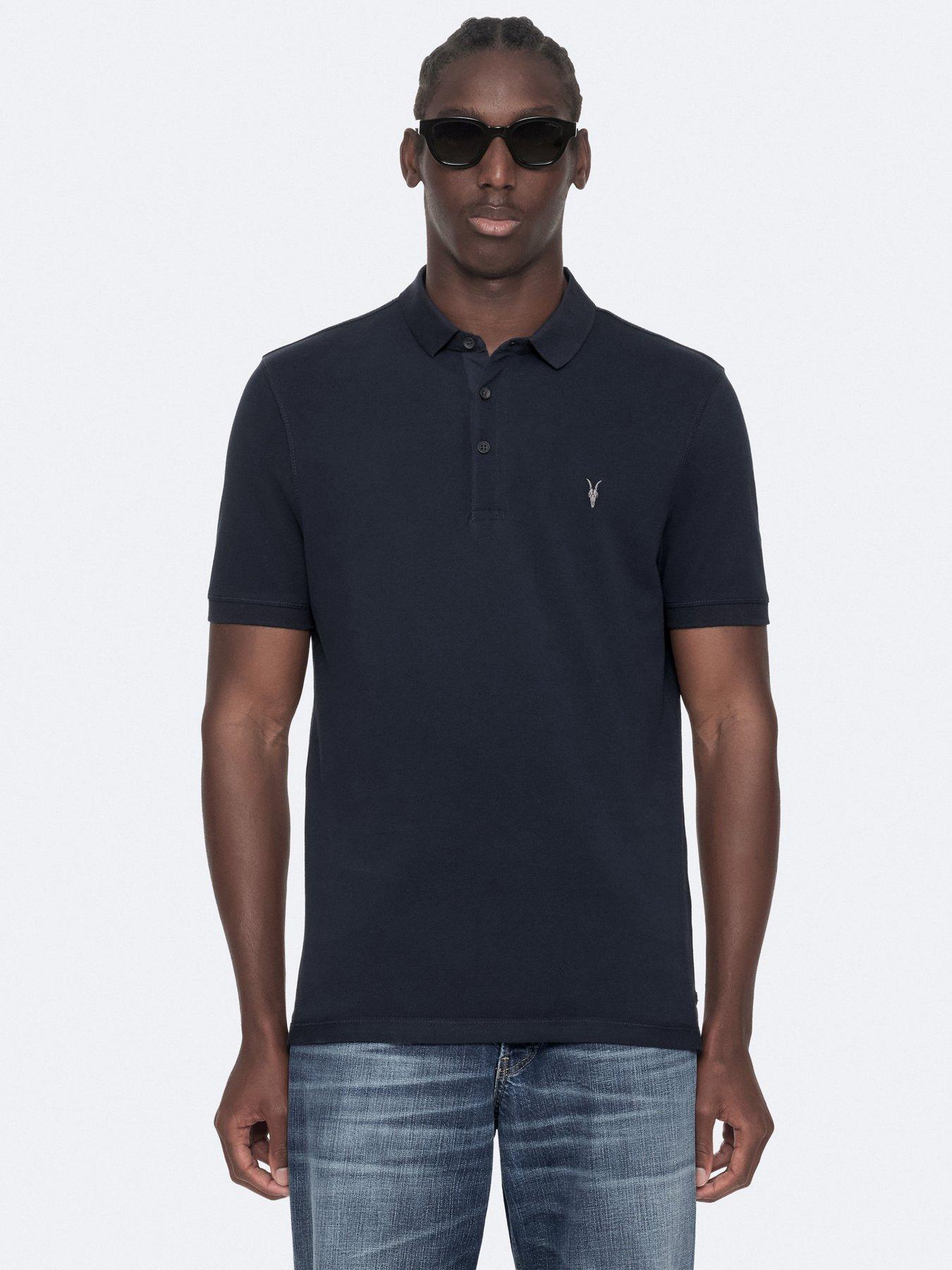 AllSaints Reform Polo Shirt, Navy, Size Xl, Men