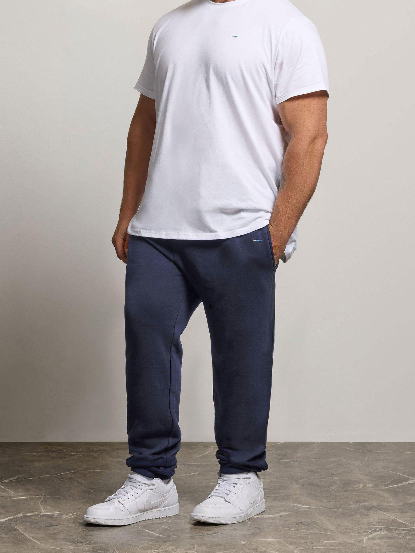 Badrhino Big & Tall Men's Blue Core Joggers - Image 2