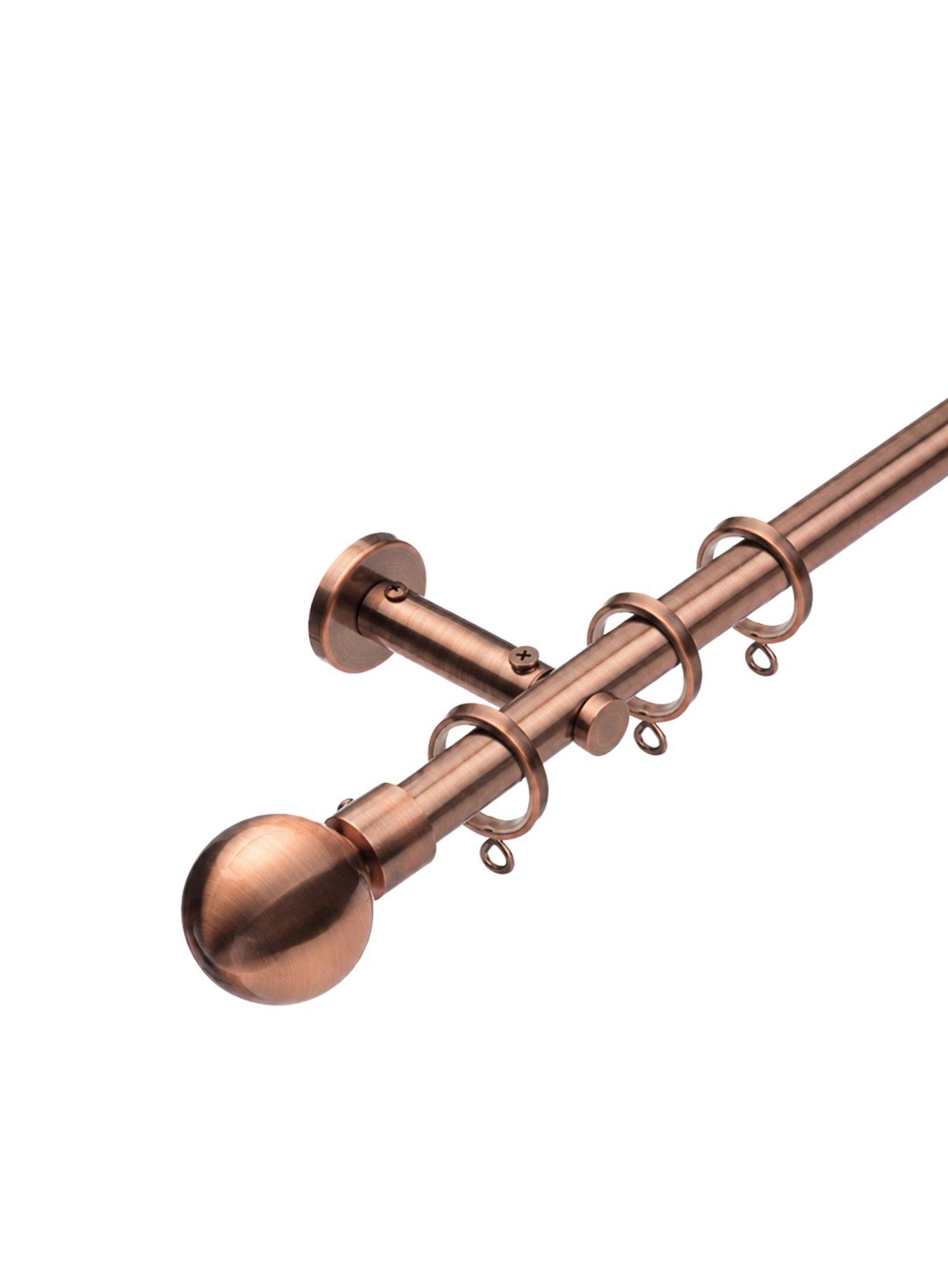 Image 1 of 7 of The Very Collection Fixed Length 28mm Premium Curtain Pole 240cm