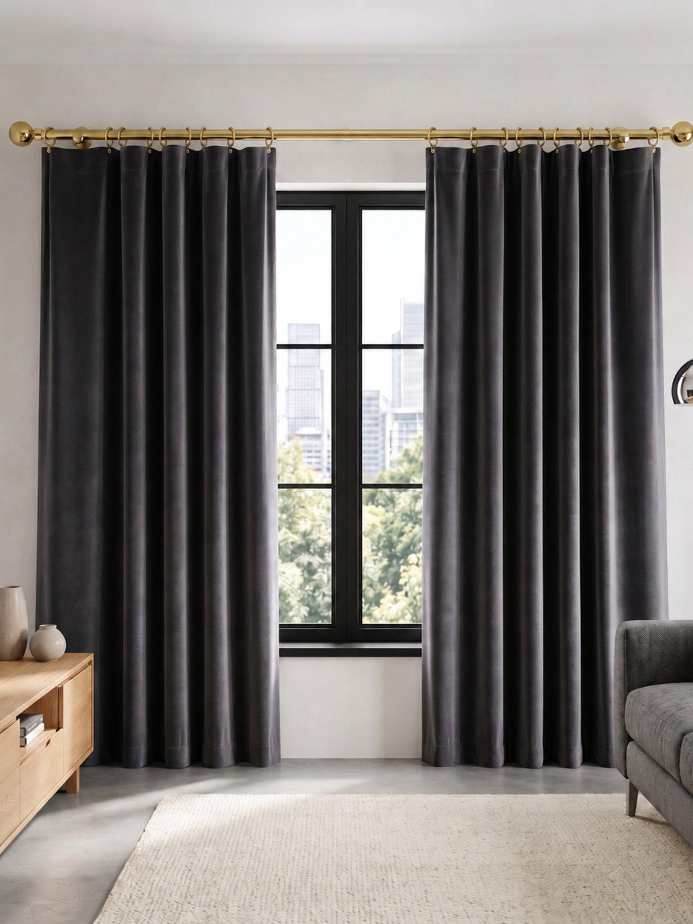 Image 6 of 7 of The Very Collection Fixed Length 28mm Premium Curtain Pole 240cm
