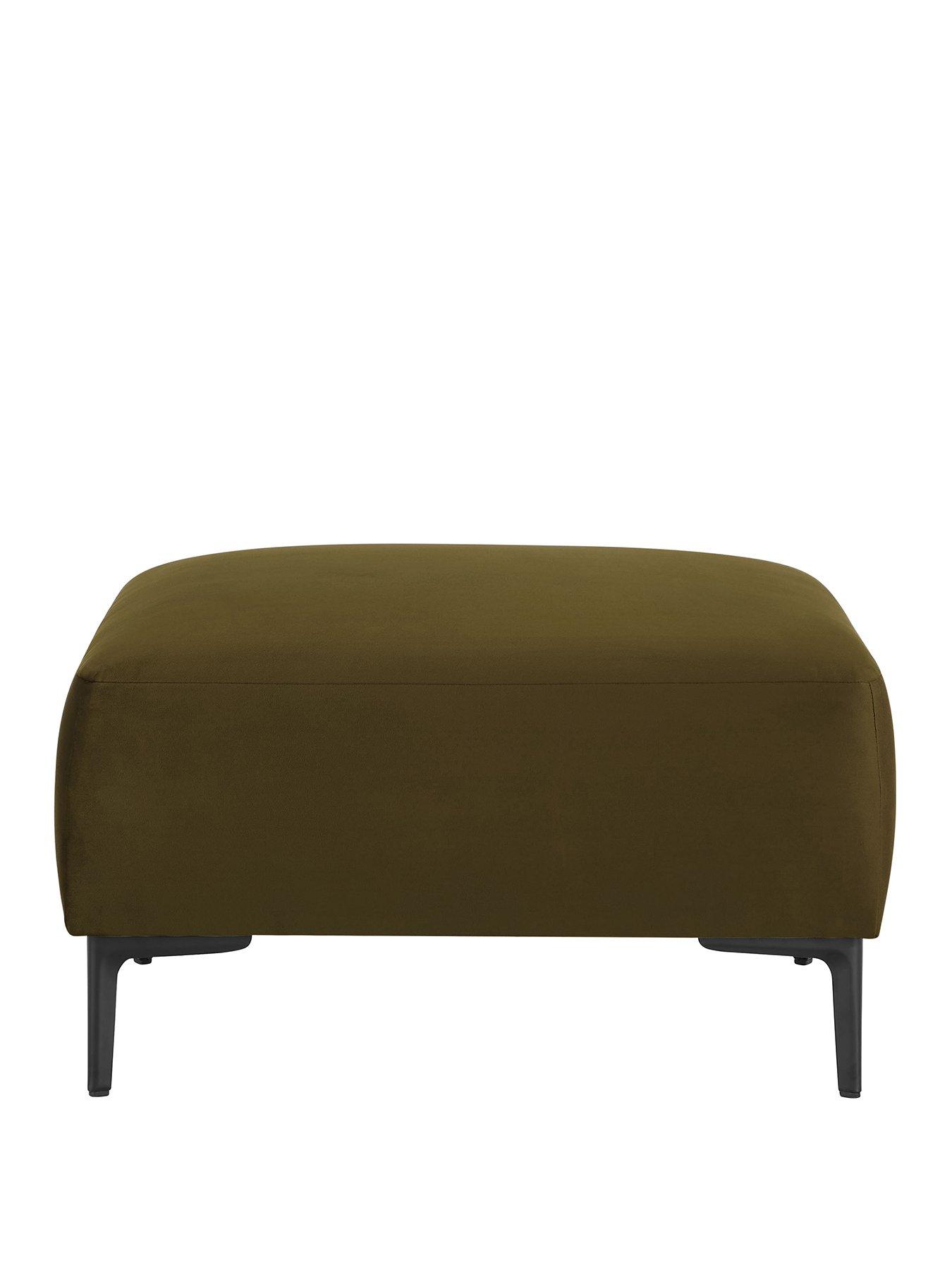 Image 2 of 5 of Dusk Malibu Pouffe - Rich Green