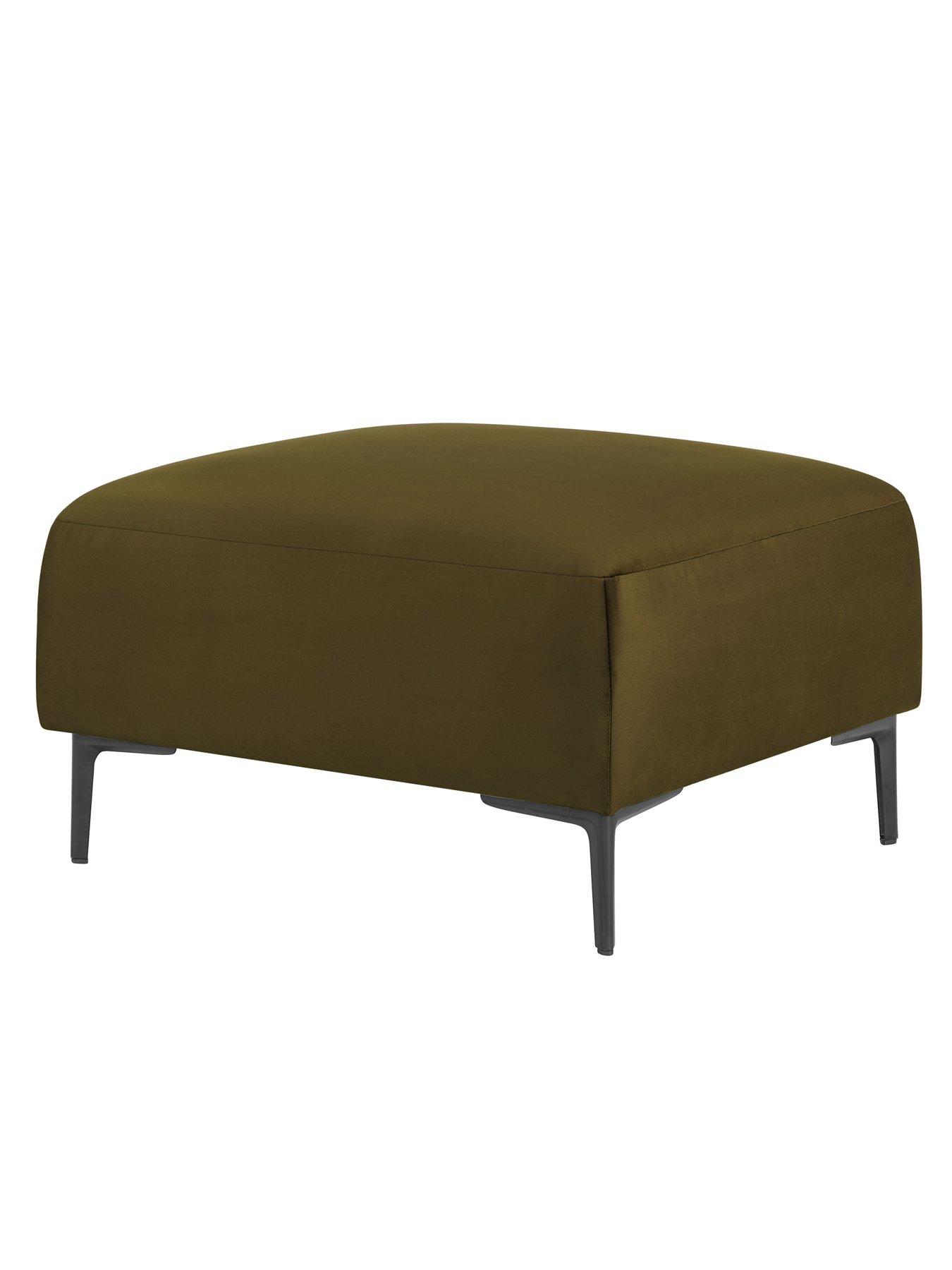 Image 3 of 5 of Dusk Malibu Pouffe - Rich Green