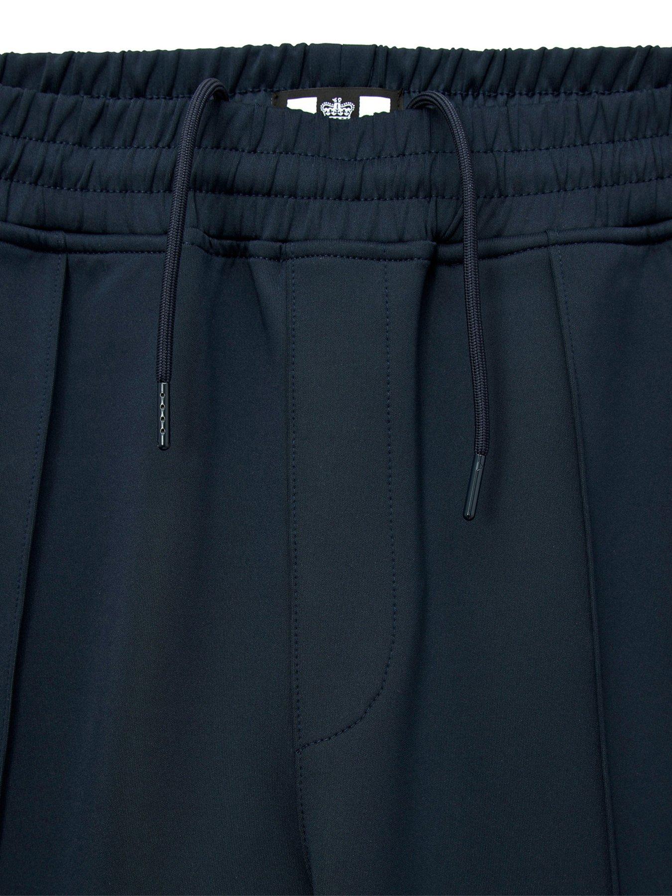 Image 5 of 6 of Weekend Offender Mens Cultra Stretch Side Stripe Track Trousers - Navy