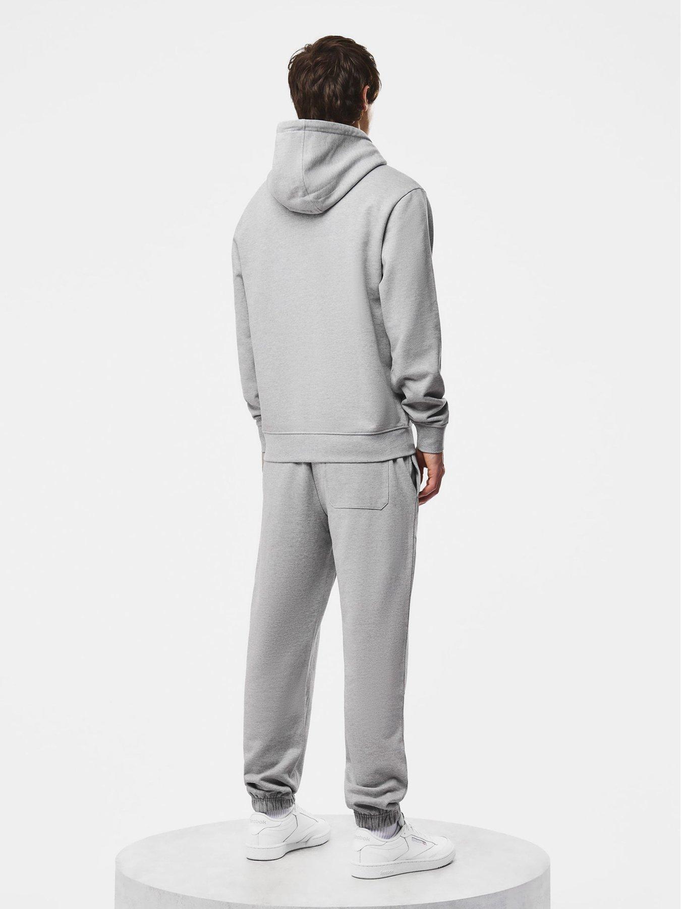 Image 2 of 4 of Weekend Offender Mens Ruidoso Drawstring Hood Cuffed Tracksuit Set - Grey