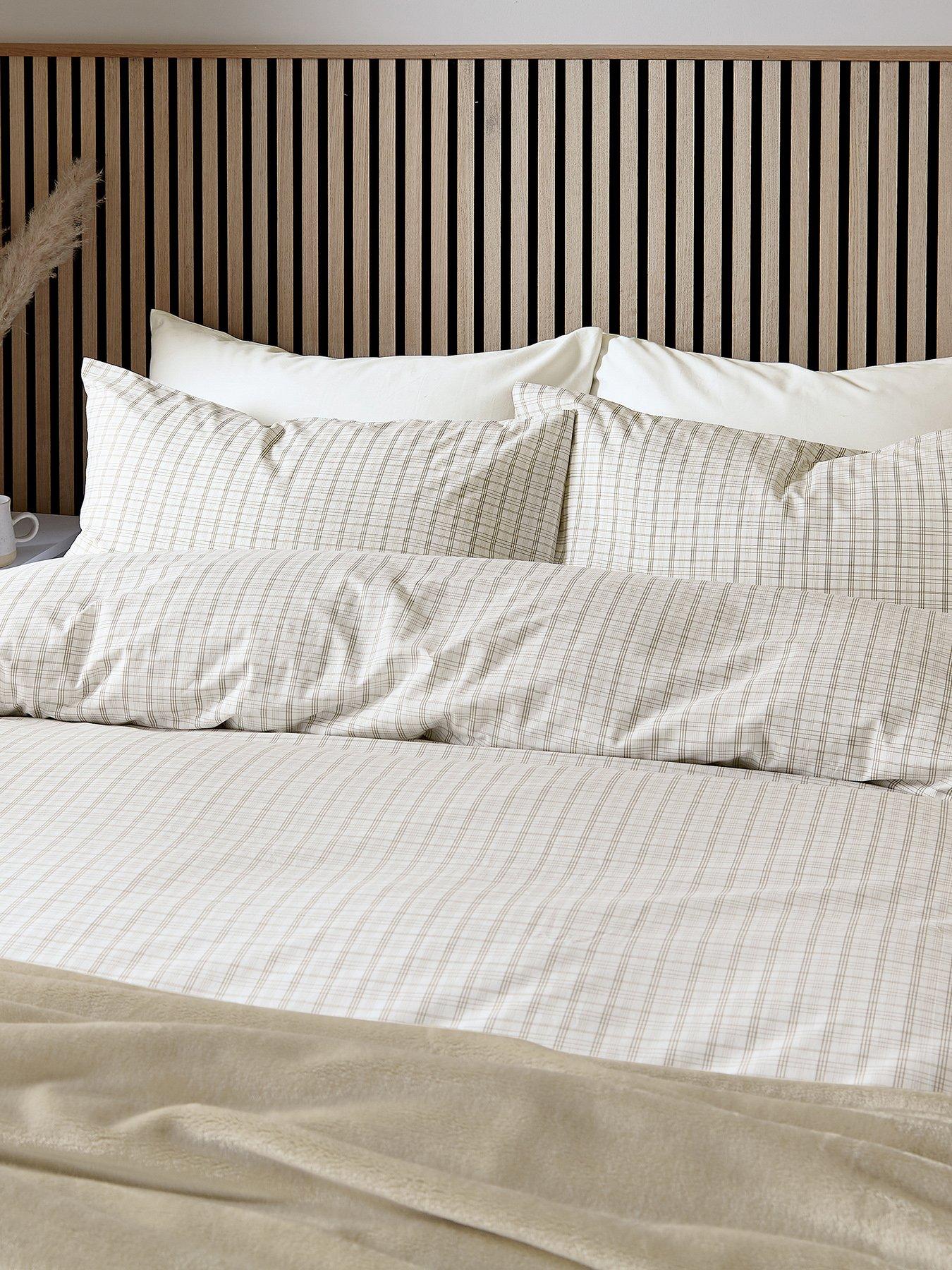 Helena Springfield Tranquil Check Cover Set Linen