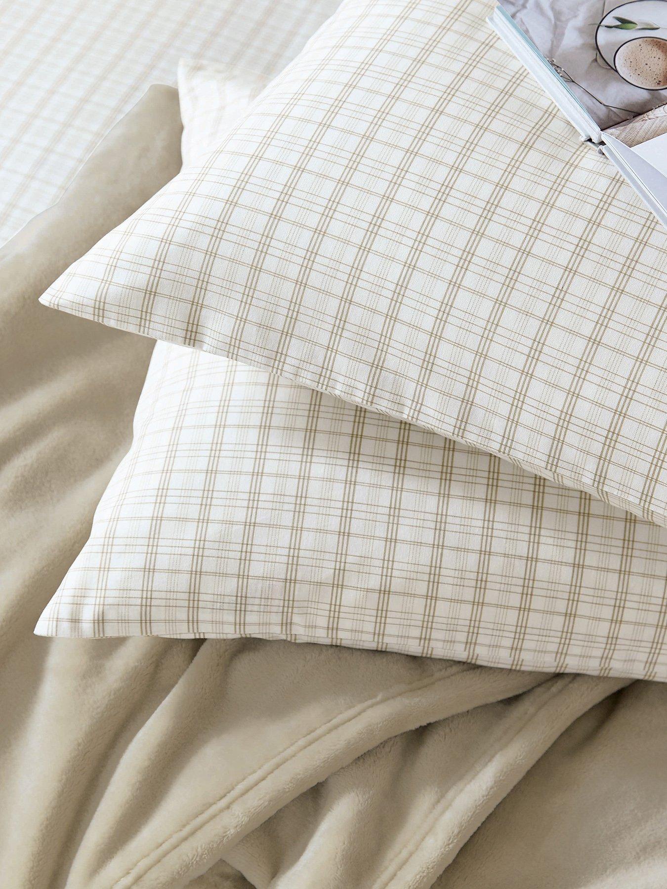 Image 7 of 7 of Helena Springfield Tranquil Check Cover Set Linen
