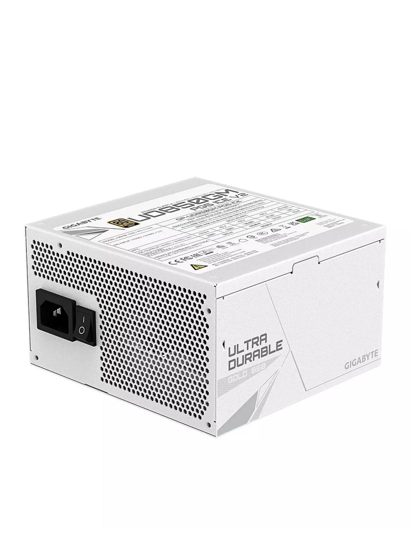 Image 4 of 7 of GIGABYTE GP-UD850GM PG5 ICE 80 Plus Gold 850W Modular Power Supply with GP-GIGABYTE GME 360 ICE Liquid Cooler - White