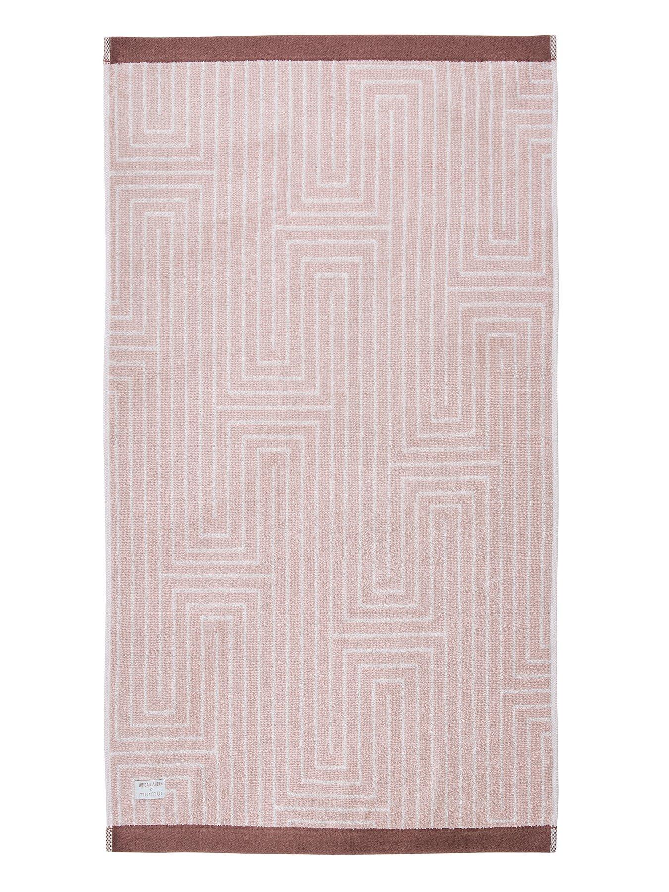Image 1 of 3 of Abigail Ahern Pia Towel Collection Dusky Pink