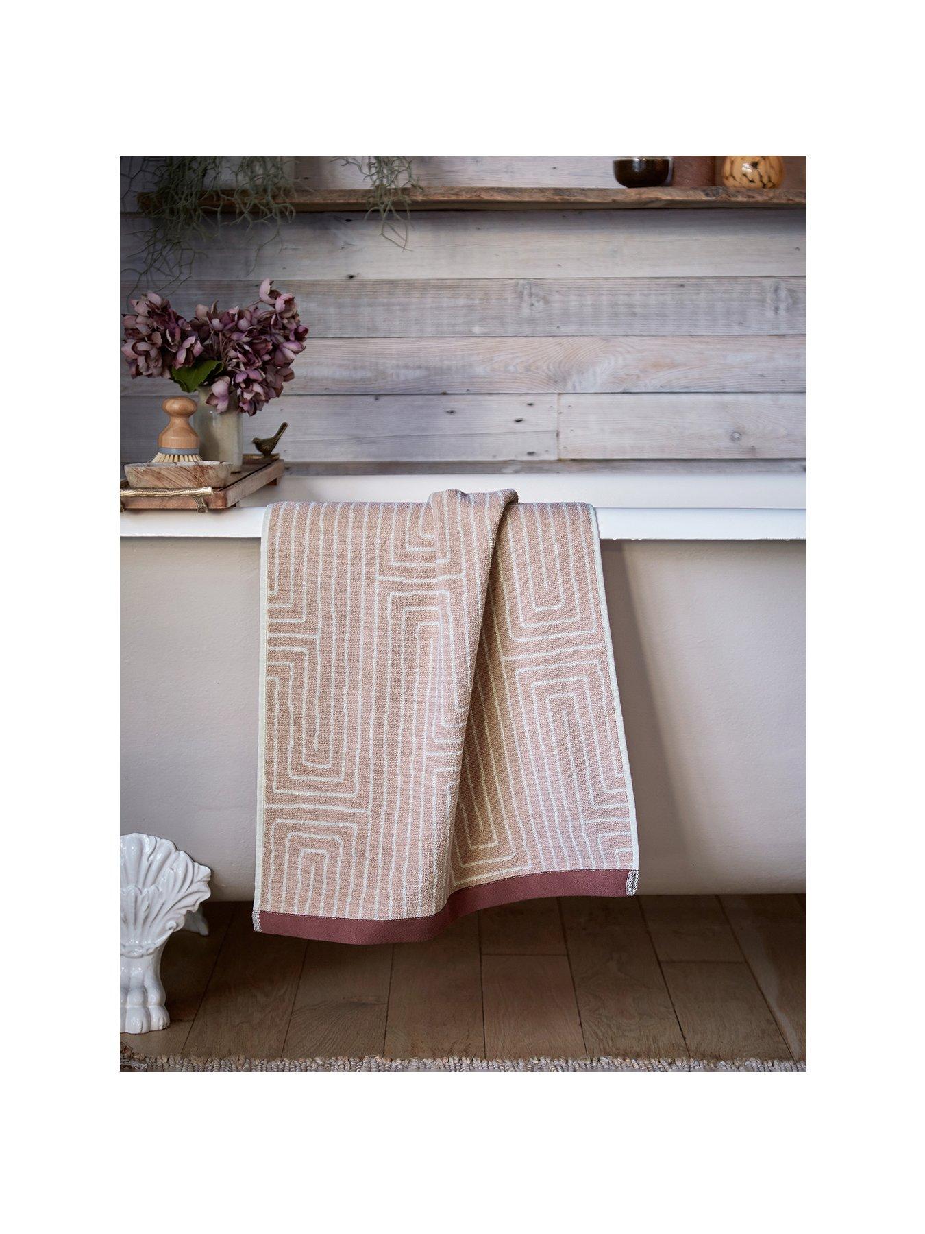 Image 2 of 3 of Abigail Ahern Pia Towel Collection Dusky Pink