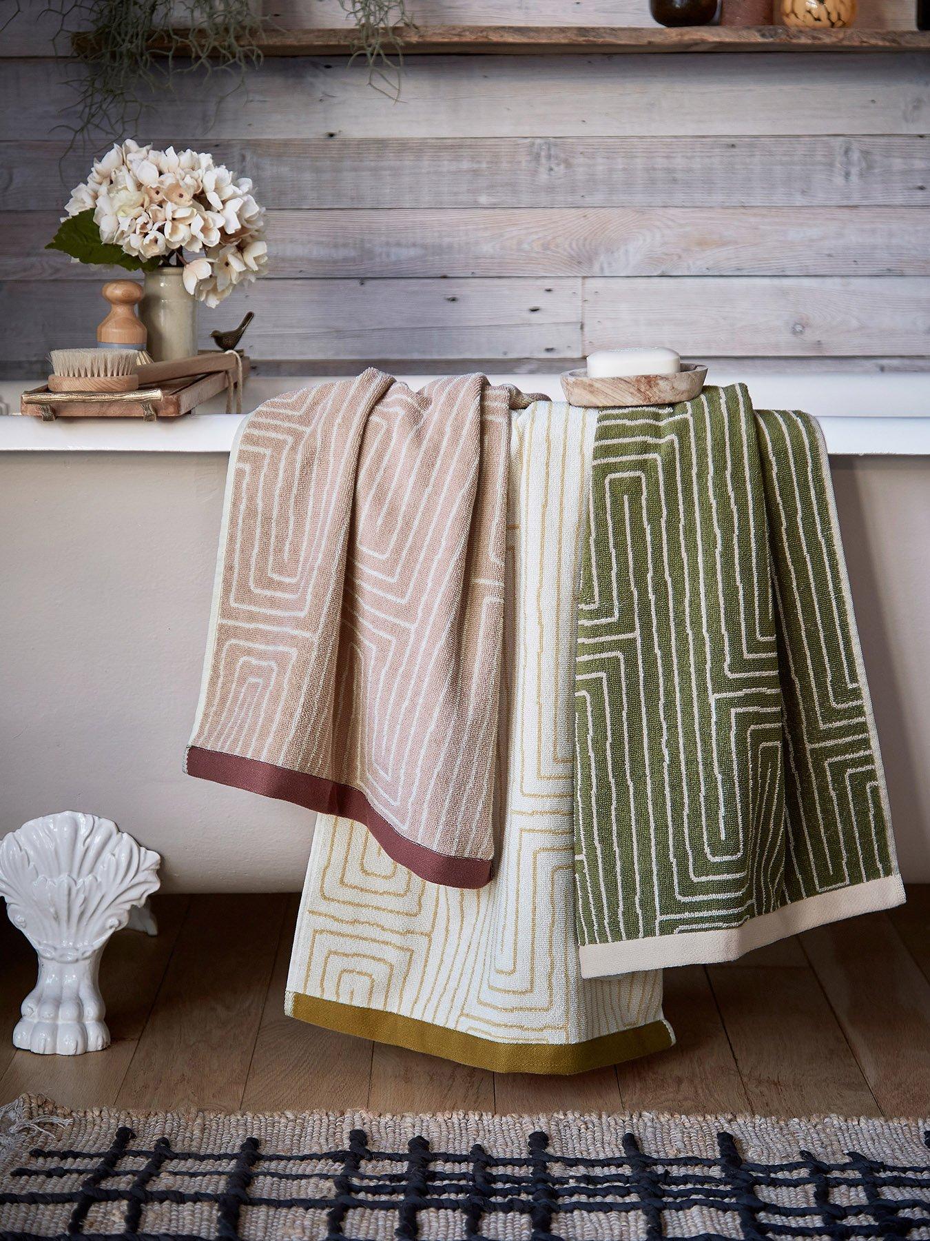 Image 3 of 3 of Abigail Ahern Pia Towel Collection Dusky Pink