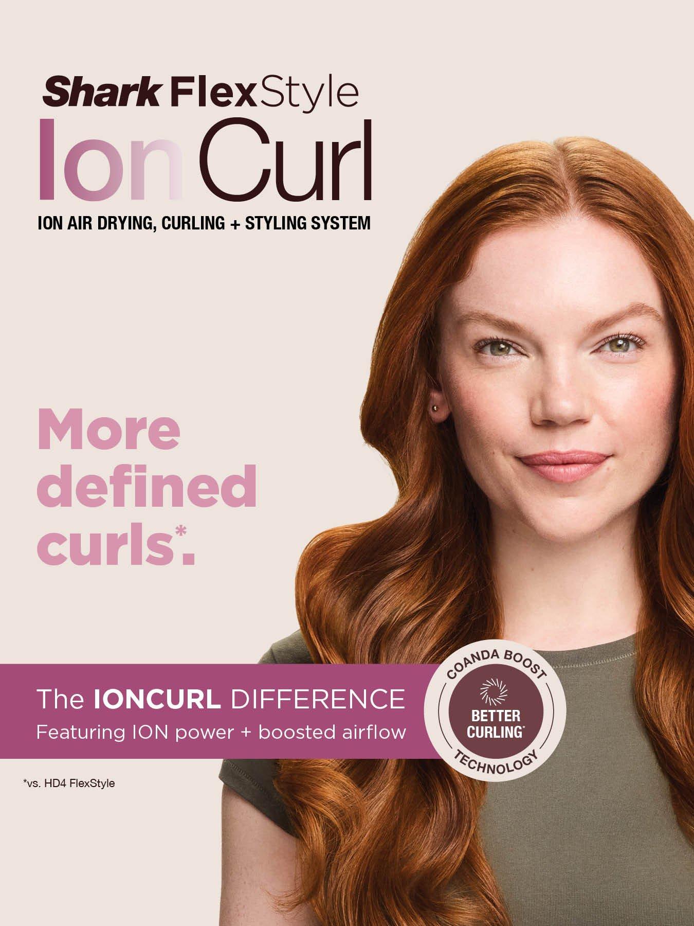 Image 2 of 7 of Shark FlexStyle IonCurl Ion Air Drying, Curling and Styling System - Pink HD850UKPK