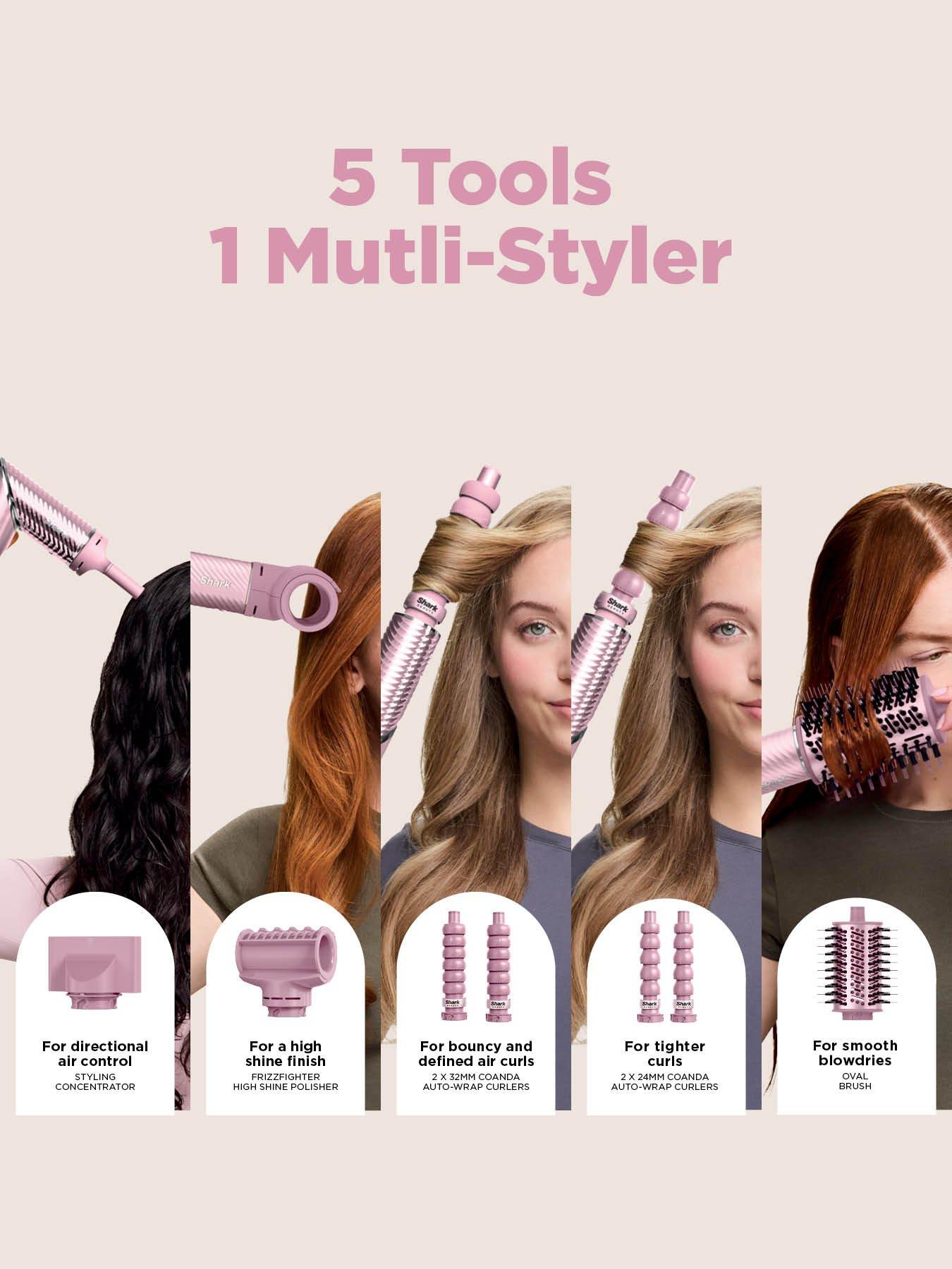 Image 7 of 7 of Shark FlexStyle IonCurl Ion Air Drying, Curling and Styling System - Pink HD850UKPK