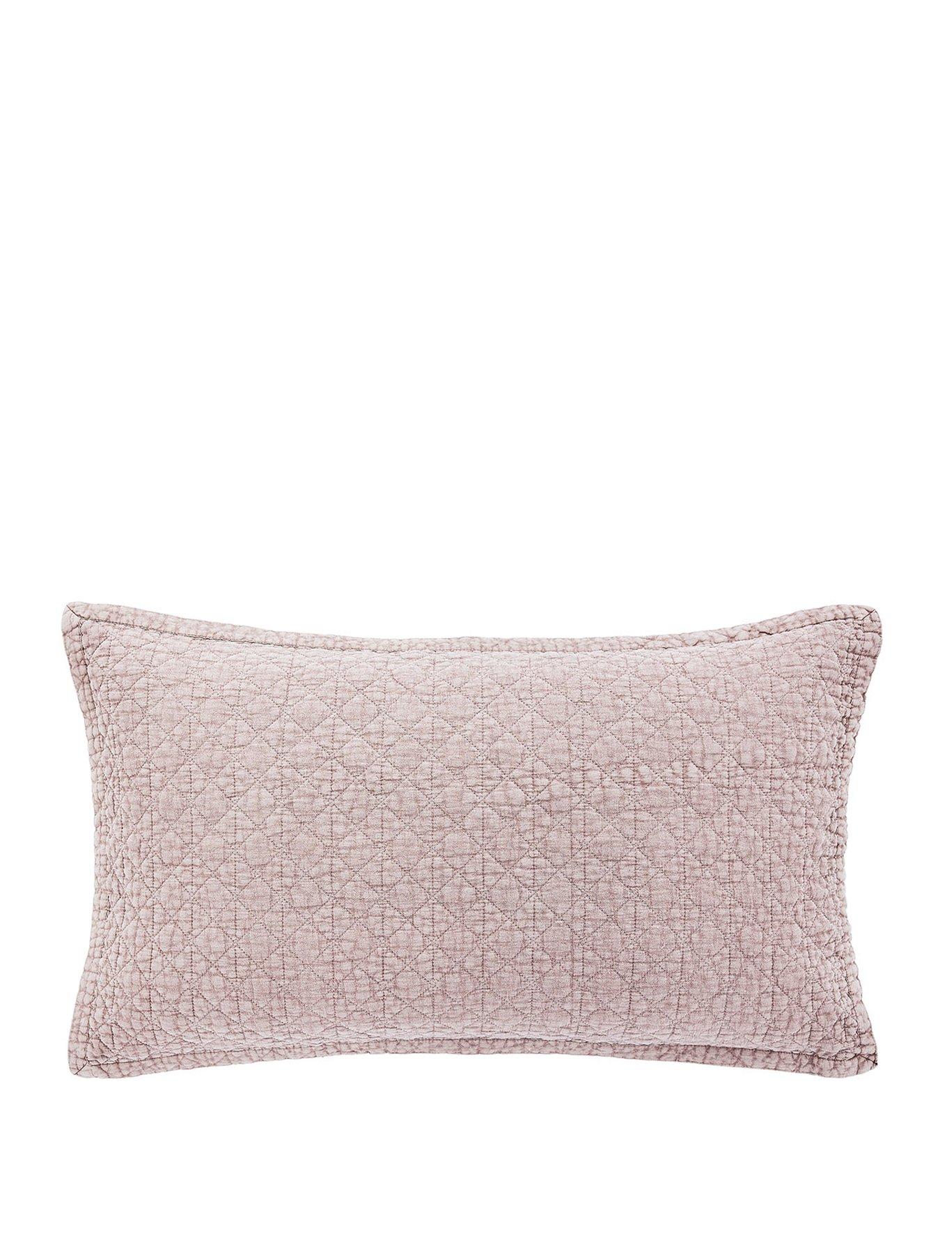 Image 2 of 3 of Bedeck of Belfast Stonewashed Cotton Pillowcase Pairs Oxford Pink