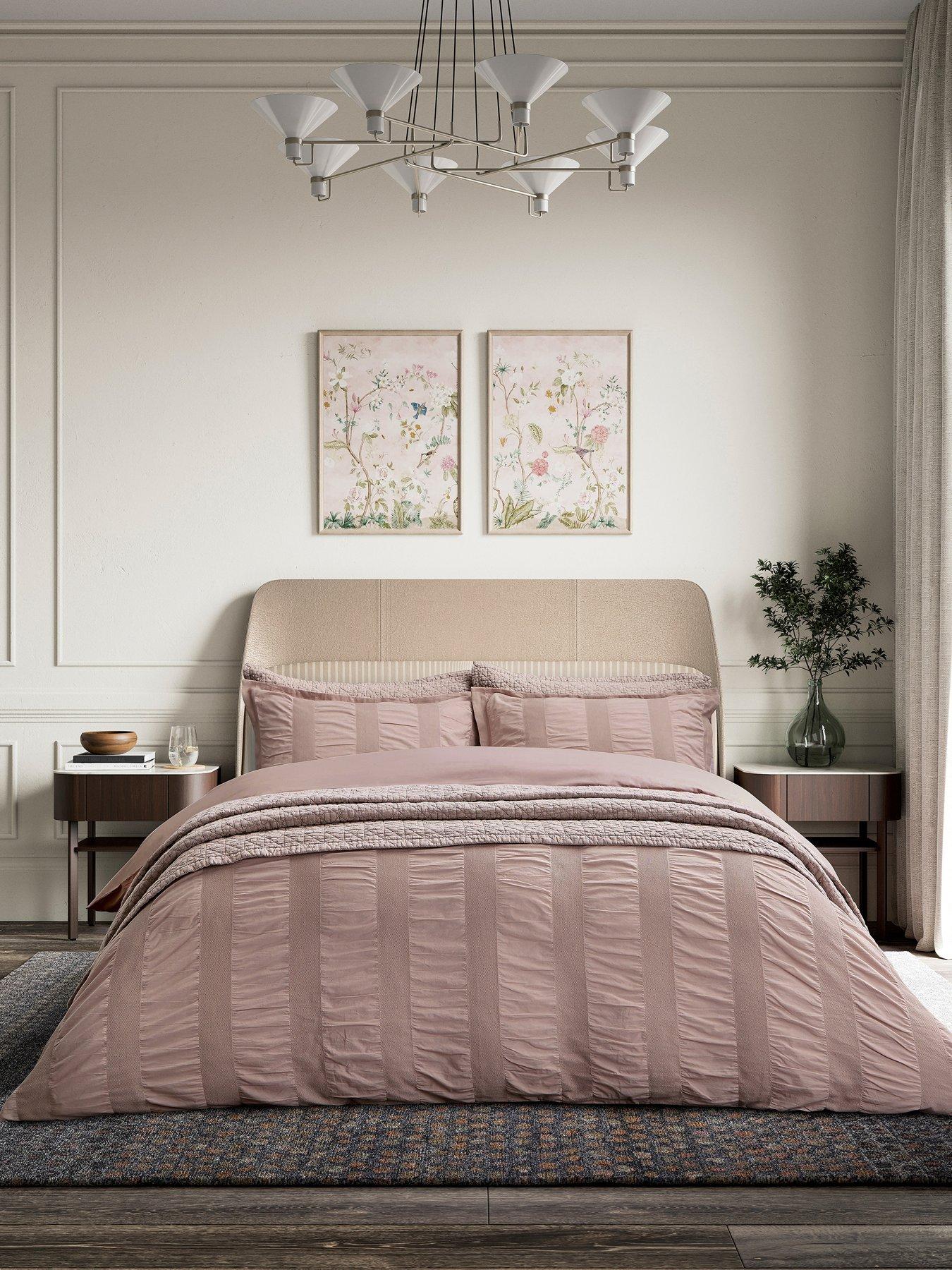 Image 3 of 3 of Bedeck of Belfast Stonewashed Cotton Pillowcase Pairs Oxford Pink