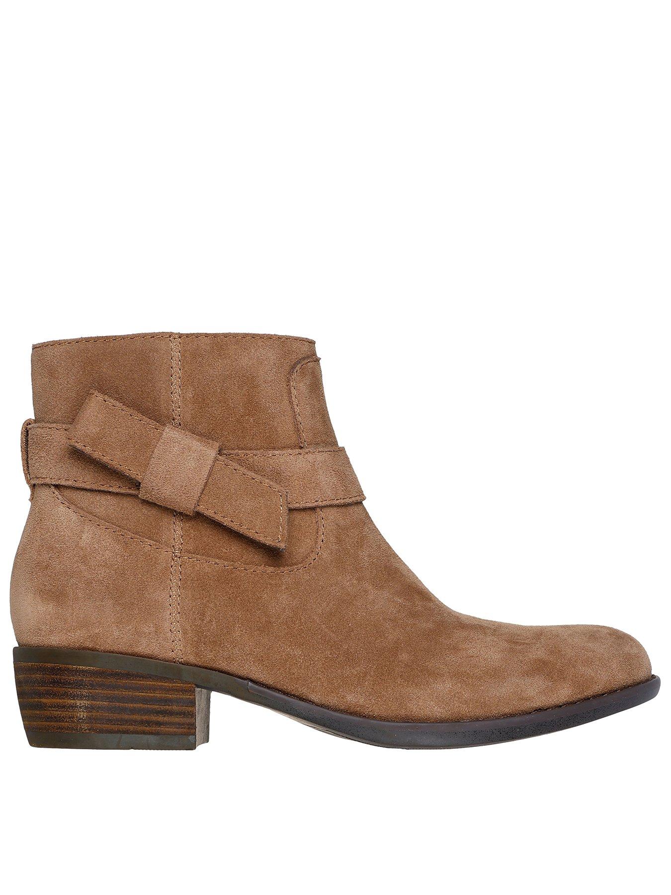 Skechers Women's Chesnut Texas Knotted Western Zip Boots Chestnut Suede In | : Size 8 - Image 5