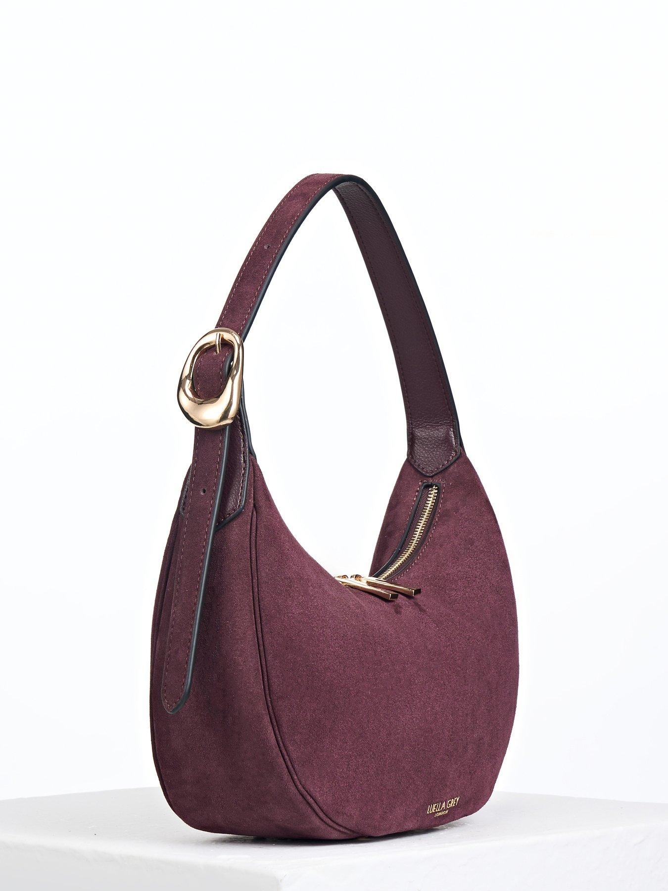 Image 4 of 7 of Luella Grey Blythe Scoop Shoulder Bag - Black Cherry