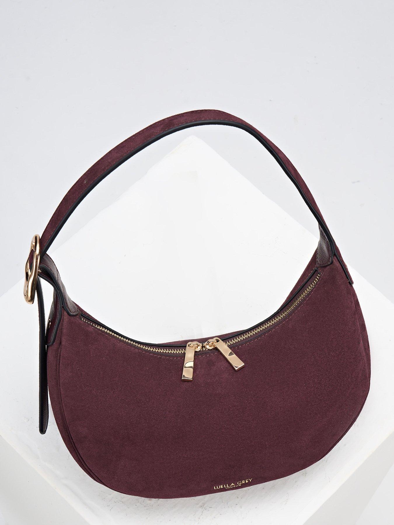 Image 5 of 7 of Luella Grey Blythe Scoop Shoulder Bag - Black Cherry