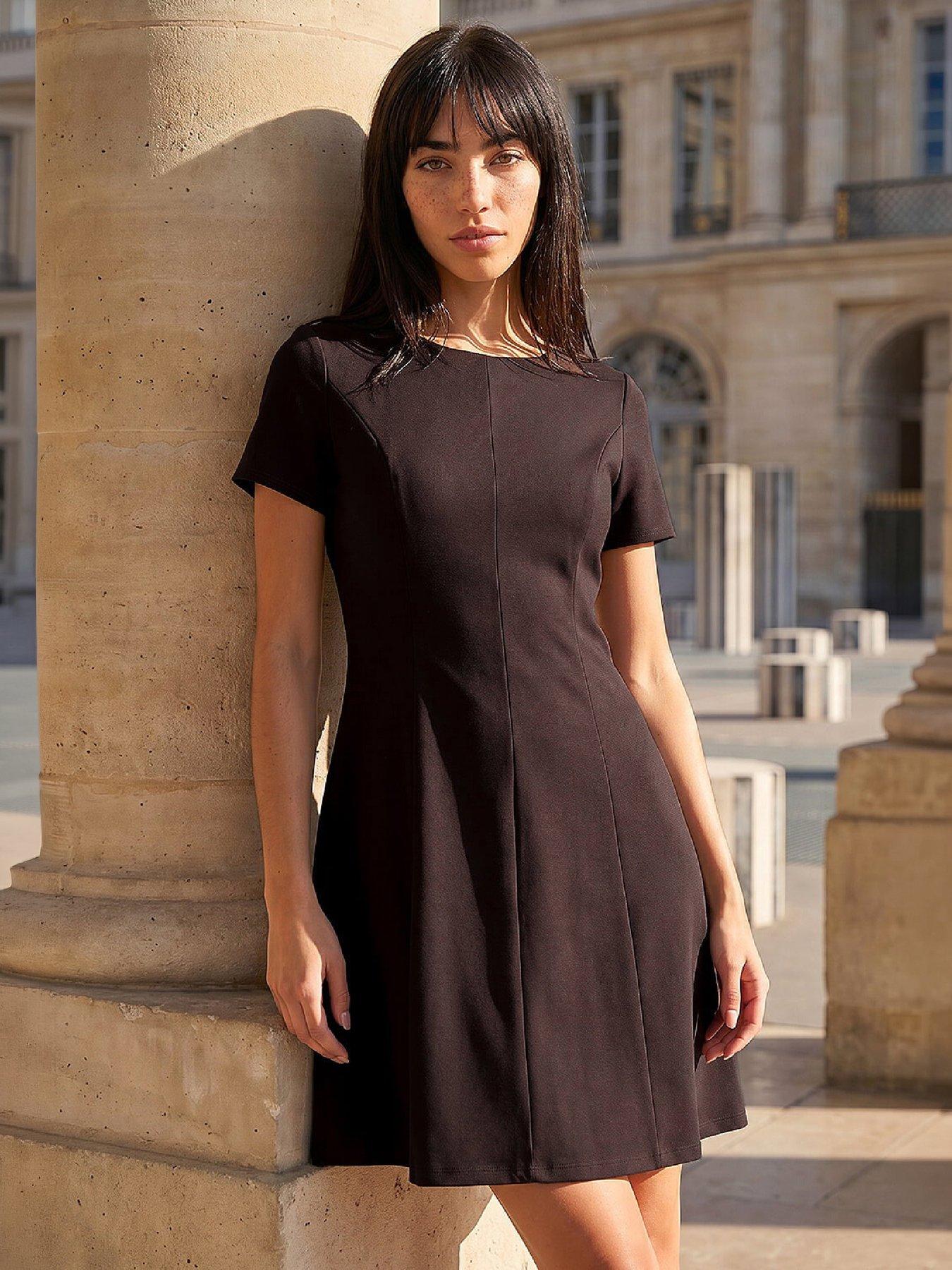 Image 1 of 4 of Roman Petite Ponte Dress