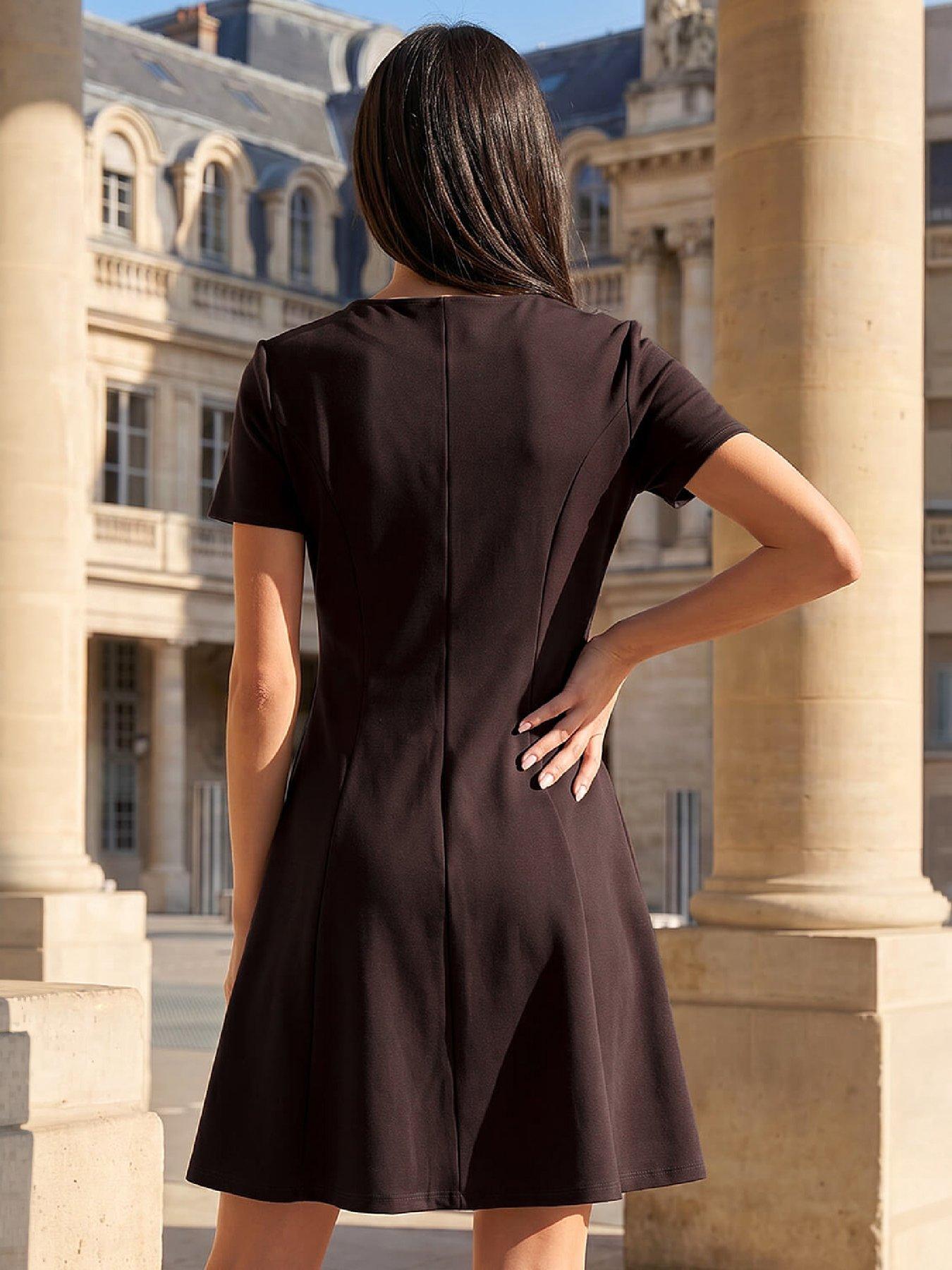 Image 3 of 4 of Roman Petite Ponte Dress
