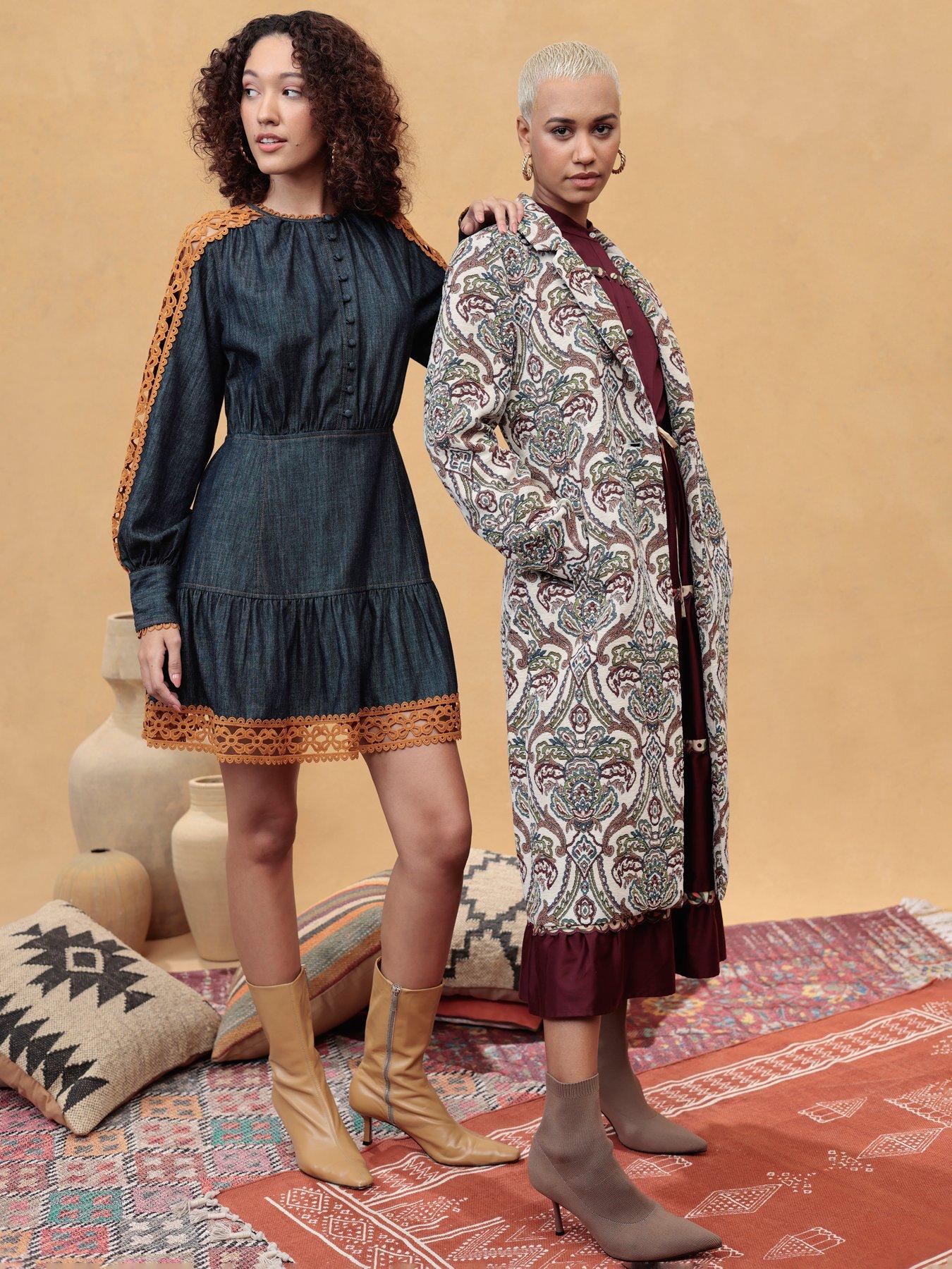 Image 4 of 5 of Emily Lovelock ELORA DENIM DRESS