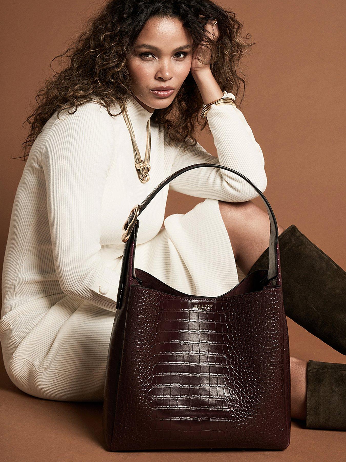 Luella Grey Ariadne Cherry Croc Hobo Black 28.5Cm - Image 2