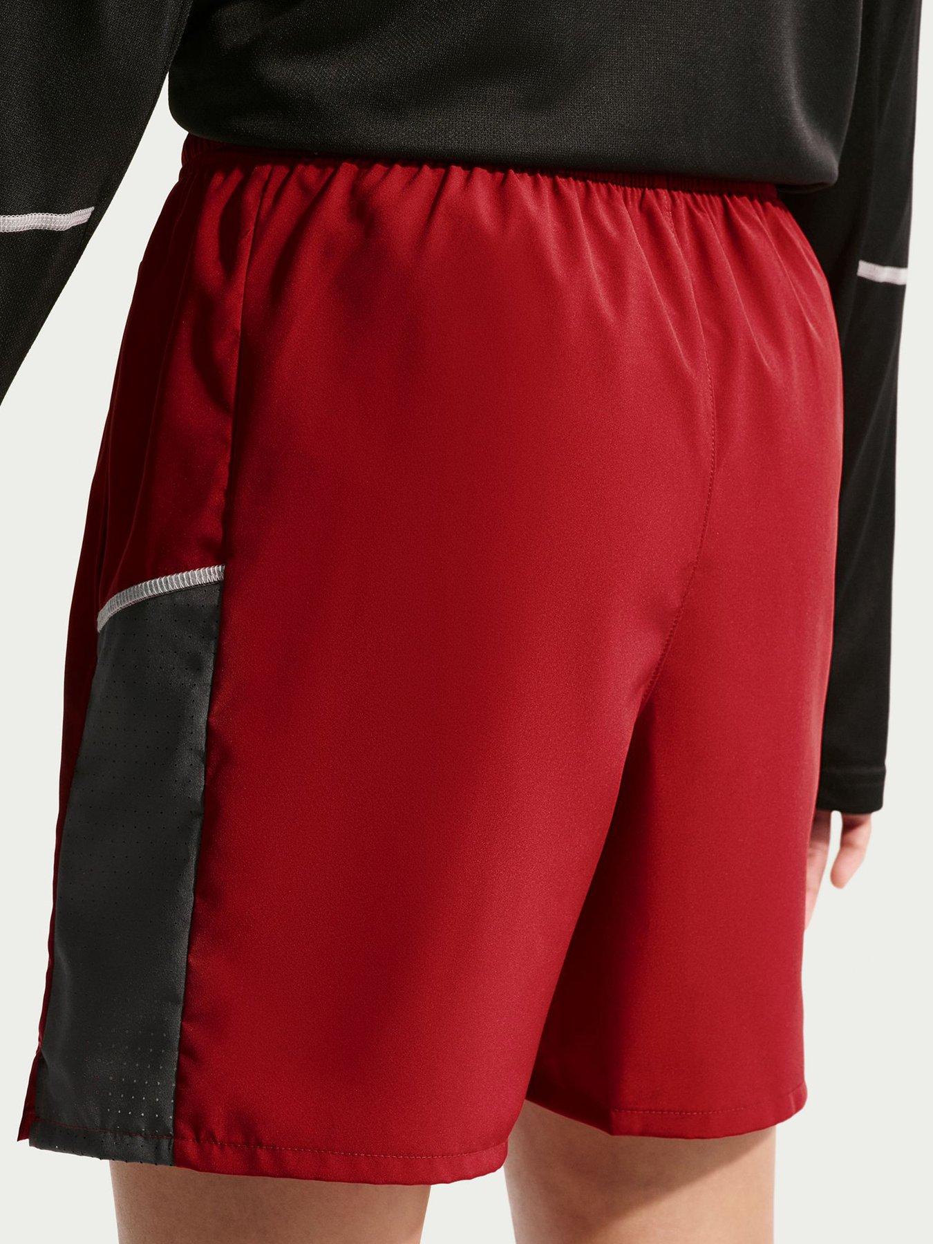 Image 4 of 5 of Nike Junior Boys Miler Dri-Fit Training Shorts - Red