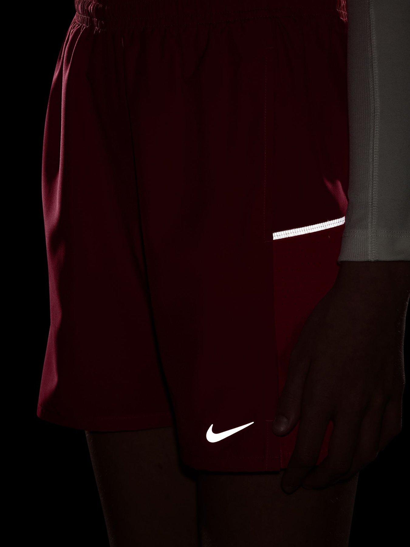 Image 5 of 5 of Nike Junior Boys Miler Dri-Fit Training Shorts - Red