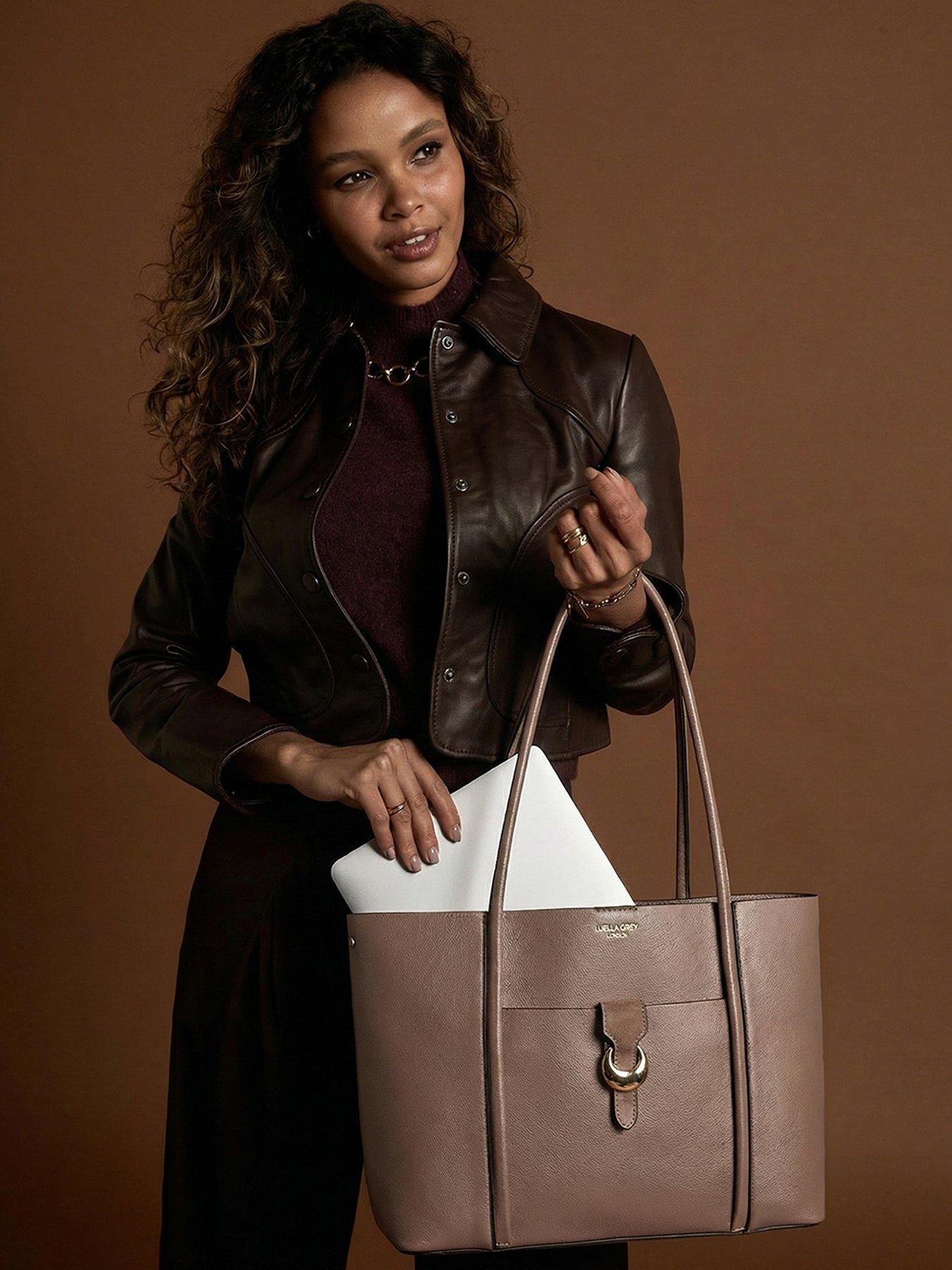 Luella Grey Lilibet Laptop Tote In Fawn