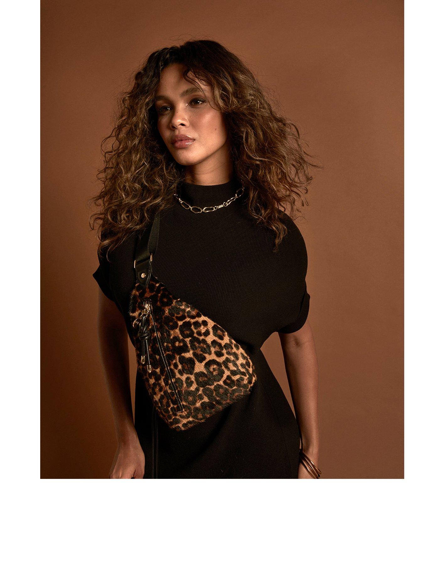 Image 1 of 7 of Luella Grey Womens Darla Leopard Print Bag - Brown