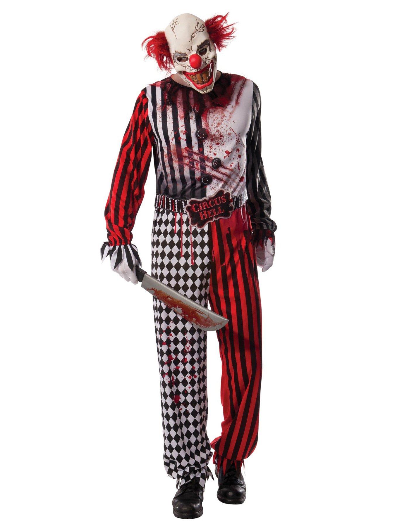 Image 1 of 2 of Evil Clown Adult Costume