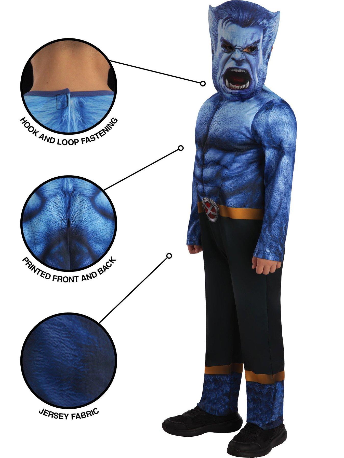 Image 4 of 6 of The Avengers Avengers Doomsday: Jumpsuit And Mask Beast Costume