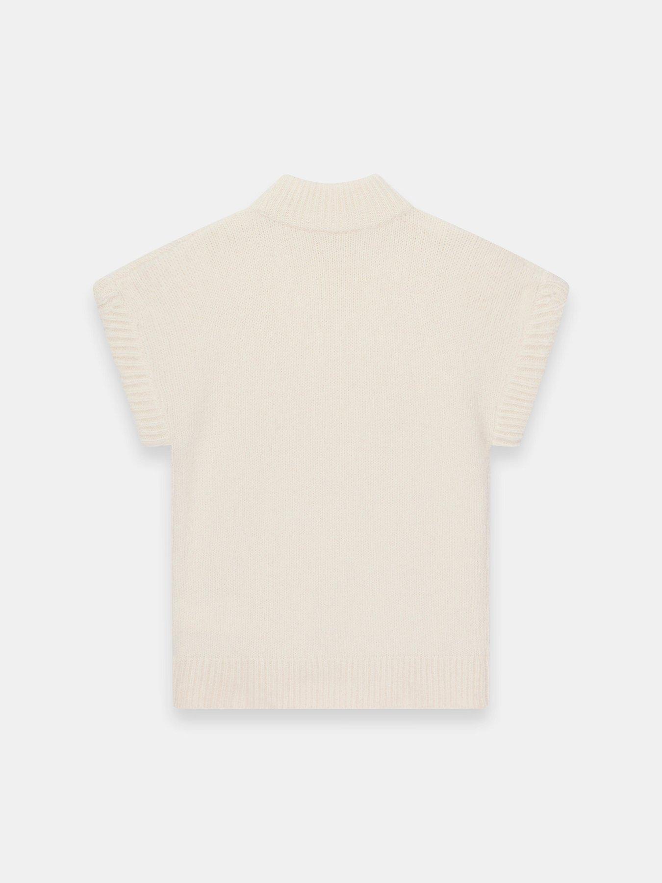 Image 6 of 6 of Mint Velvet Longline Knit Top - Cream