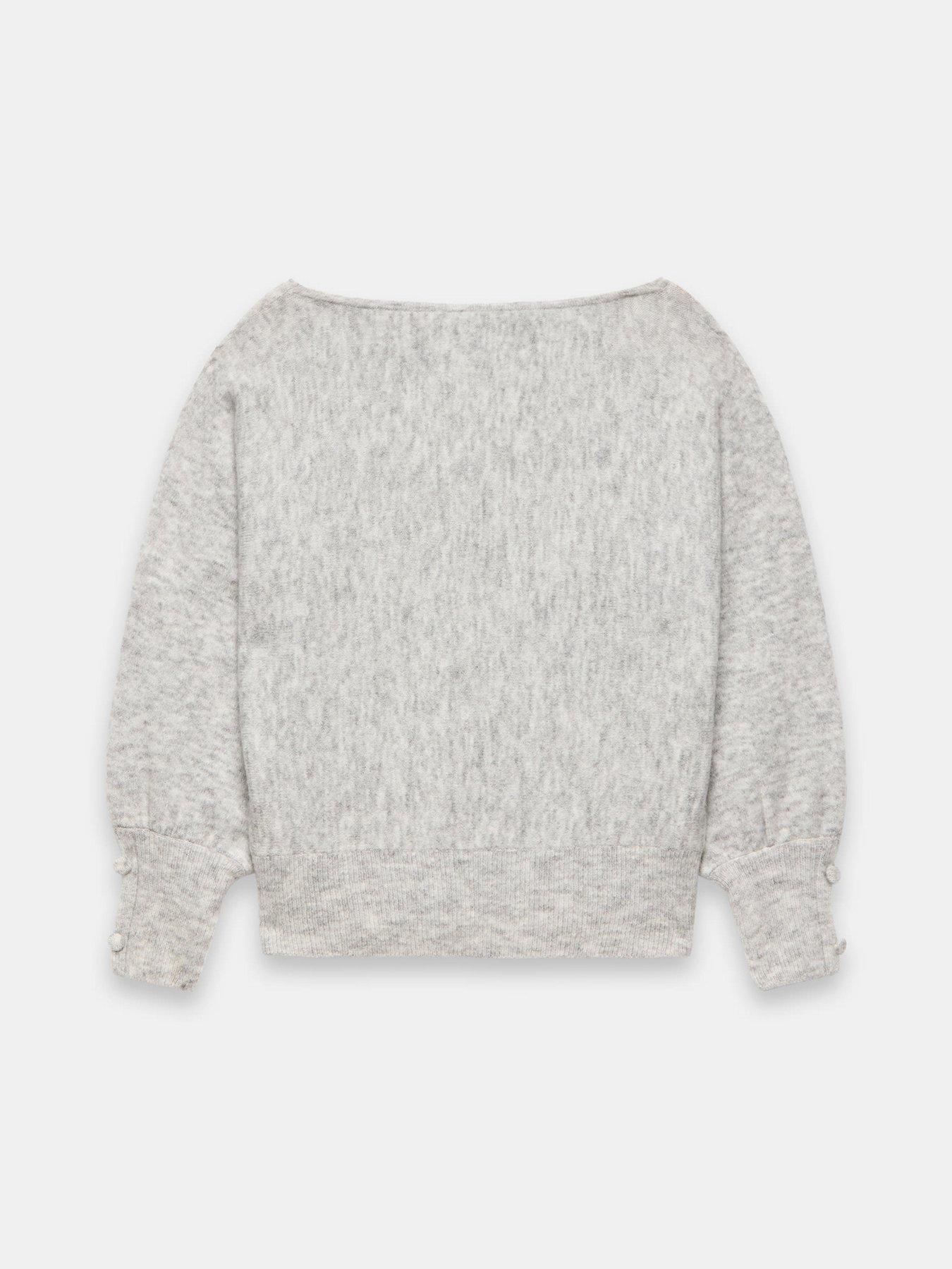Image 6 of 6 of Mint Velvet Slash Neck Jumper - Grey