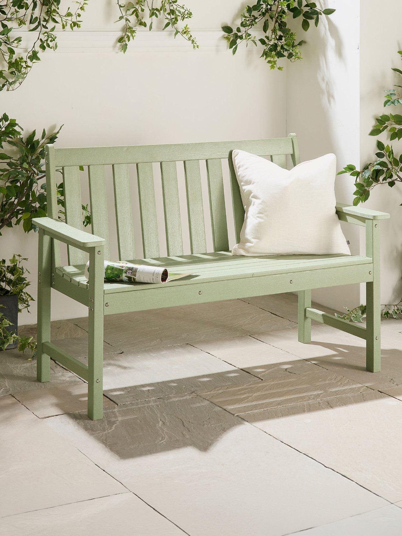 Image 1 of 7 of Vonhaus Westport Green Garden Bench