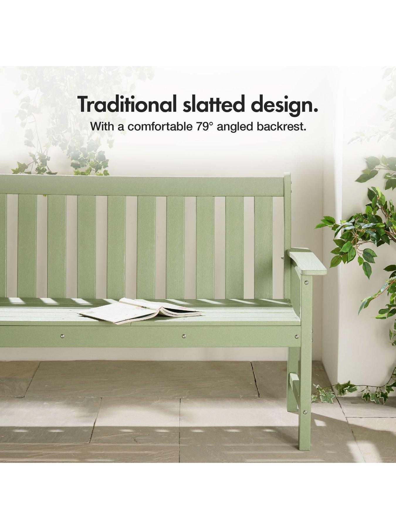 Image 7 of 7 of Vonhaus Westport Green Garden Bench