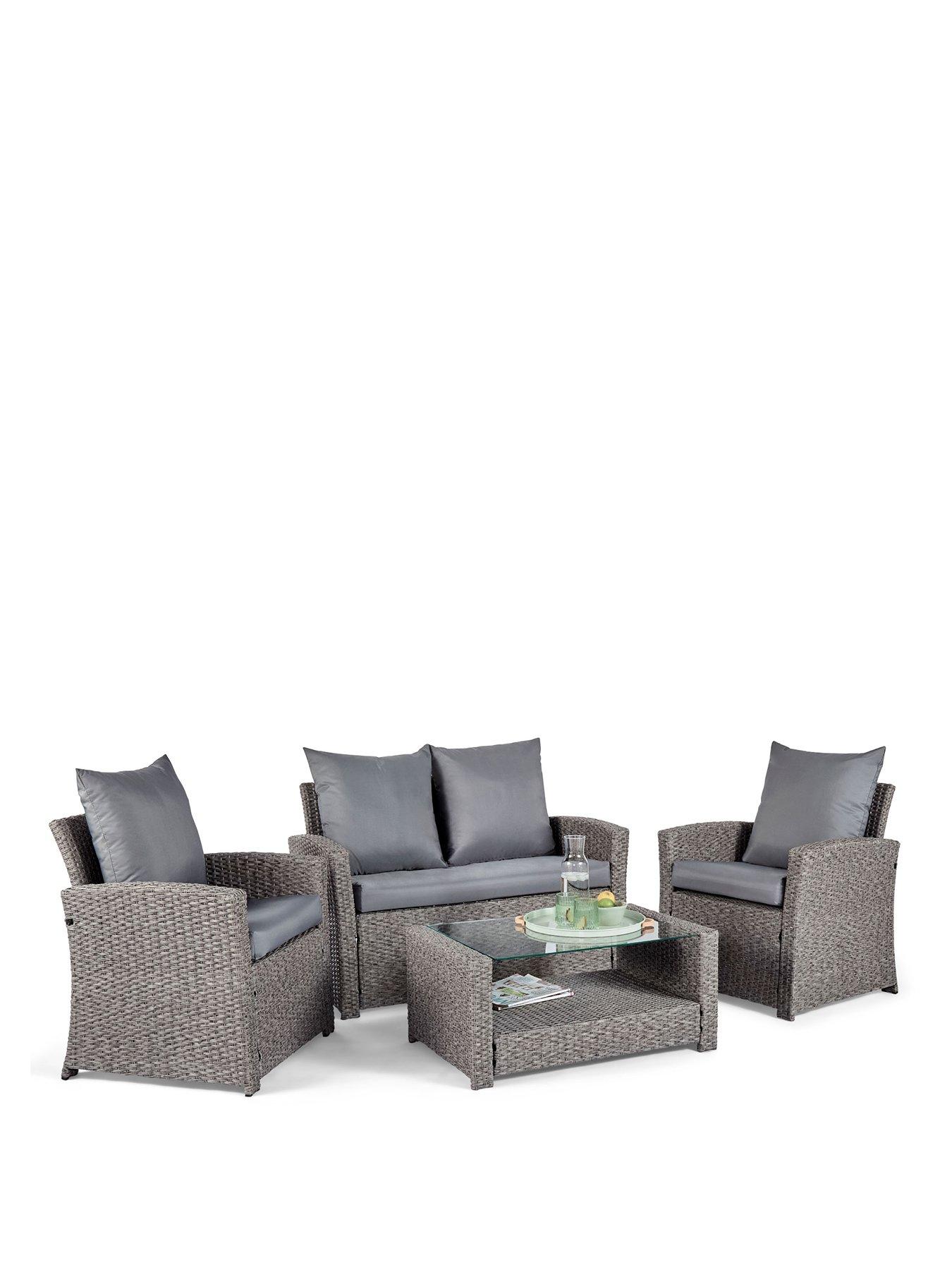 Image 2 of 7 of Vonhaus Bali 4 Seater Garden Rattan Sofa Set