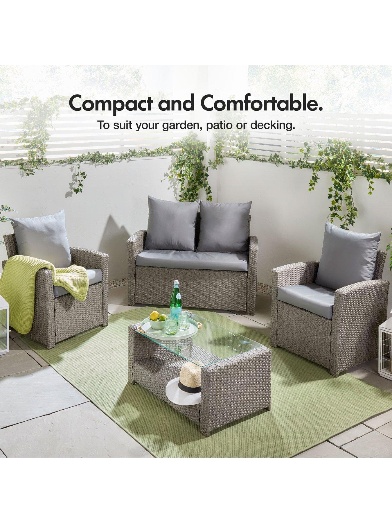 Image 4 of 7 of Vonhaus Bali 4 Seater Garden Rattan Sofa Set