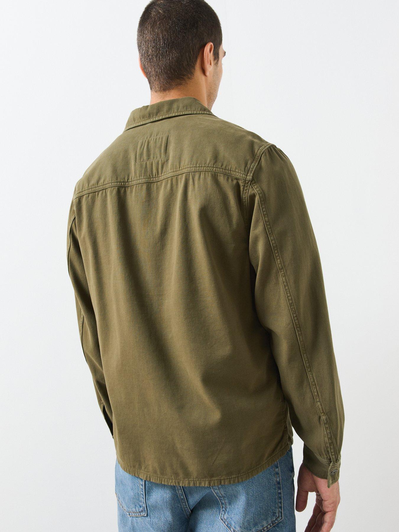 Image 2 of 5 of Mango Denim Pockets Overshirt - Khaki