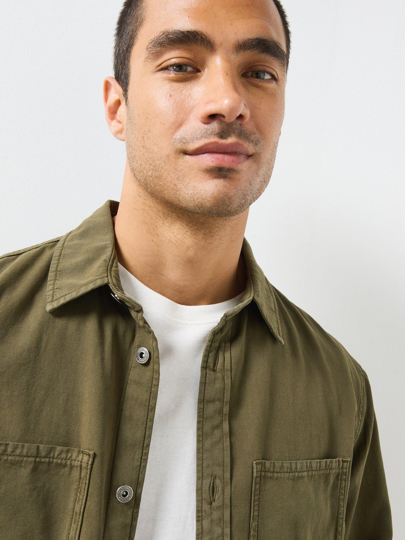 Image 4 of 5 of Mango Denim Pockets Overshirt - Khaki