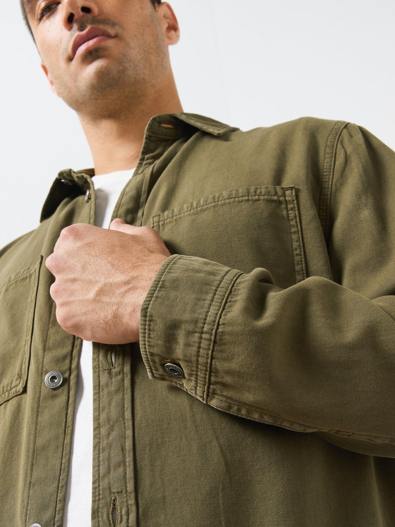 Image 5 of 5 of Mango Denim Pockets Overshirt - Khaki