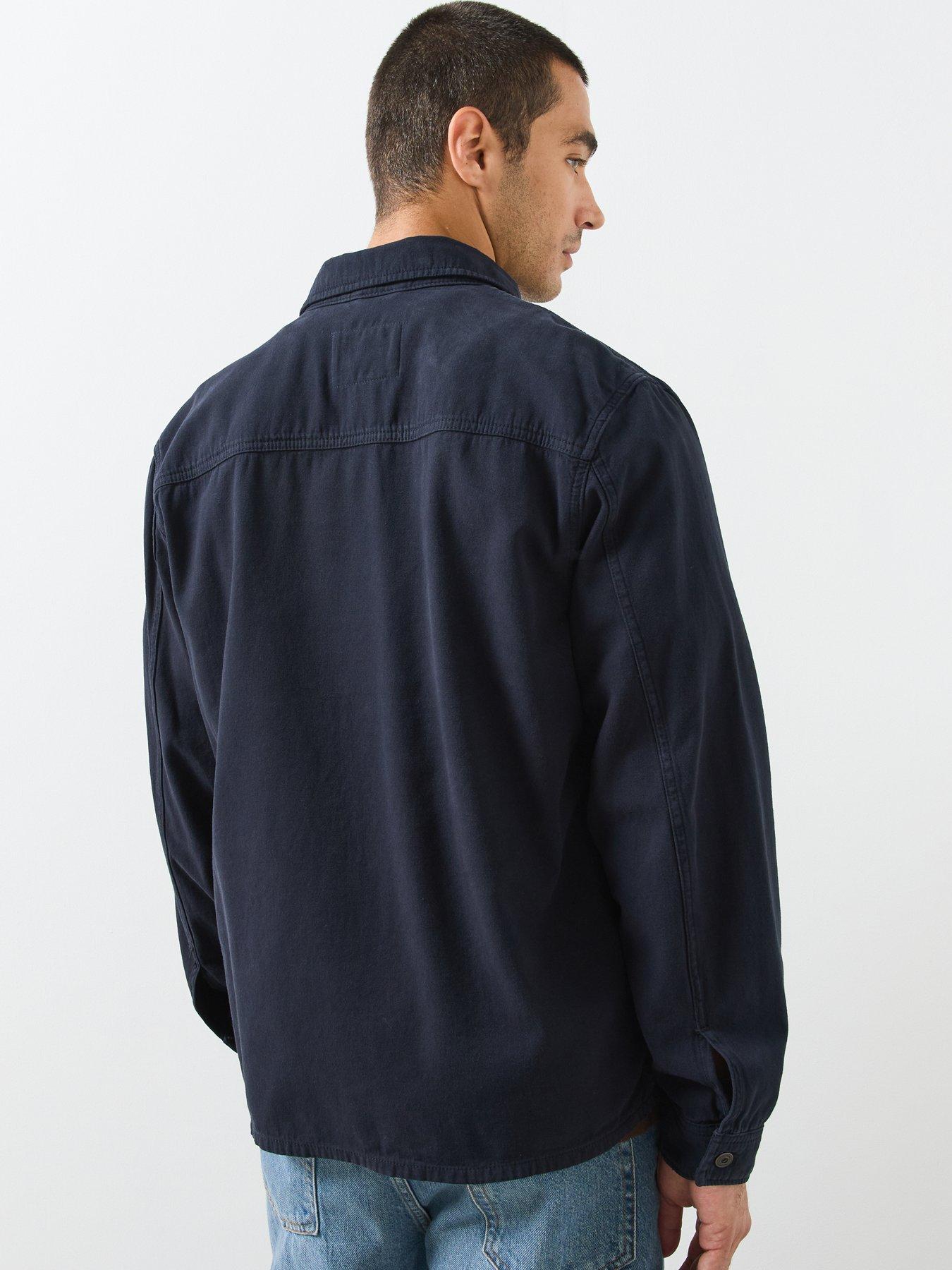Image 2 of 6 of Mango Denim Pockets Overshirt - Dark Blue