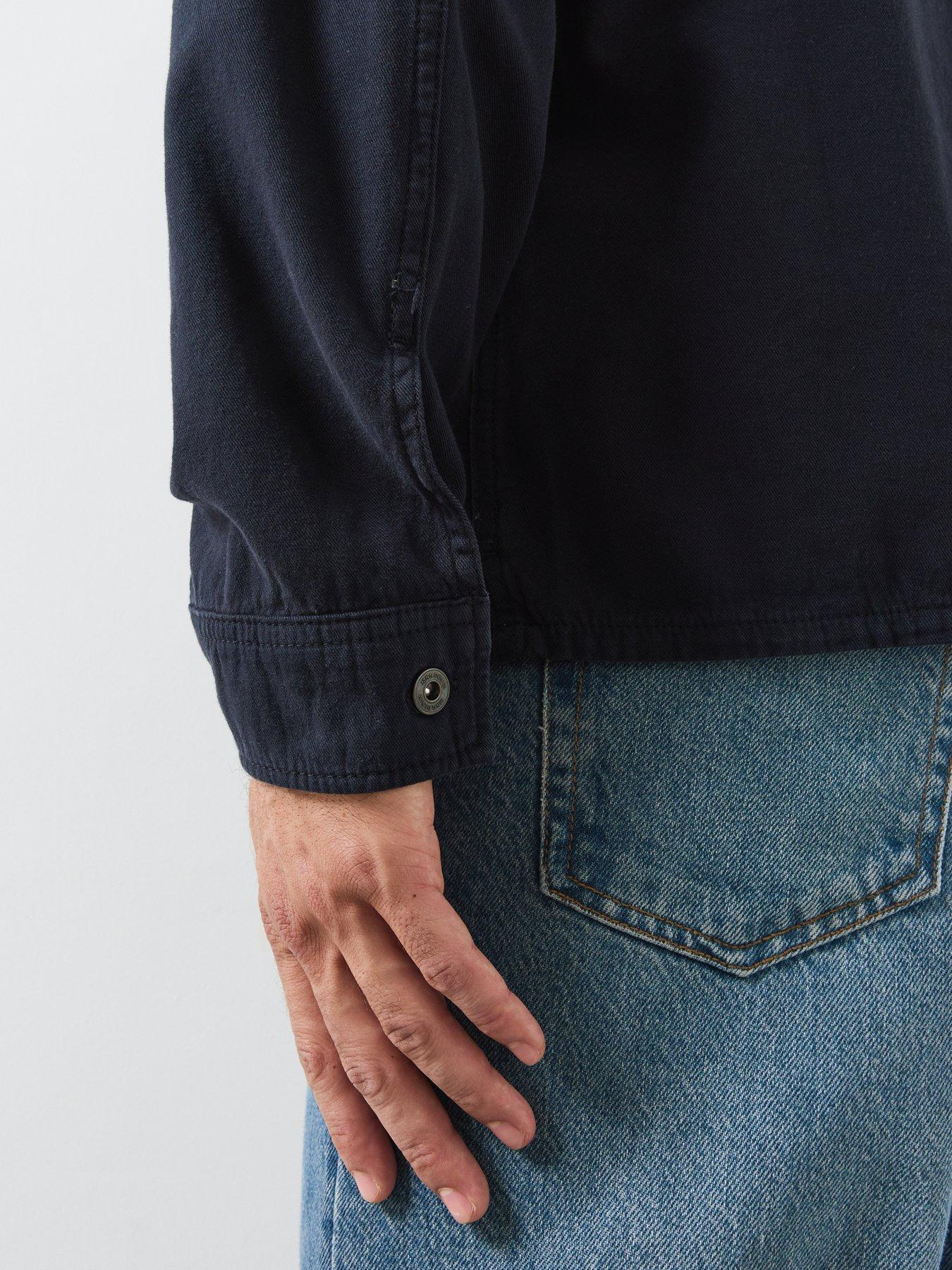 Image 6 of 6 of Mango Denim Pockets Overshirt - Dark Blue