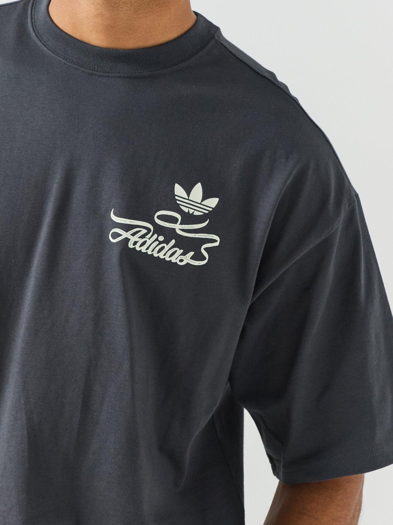 Image 6 of 6 of adidas Originals Mens Record Graphic Tee - Grey